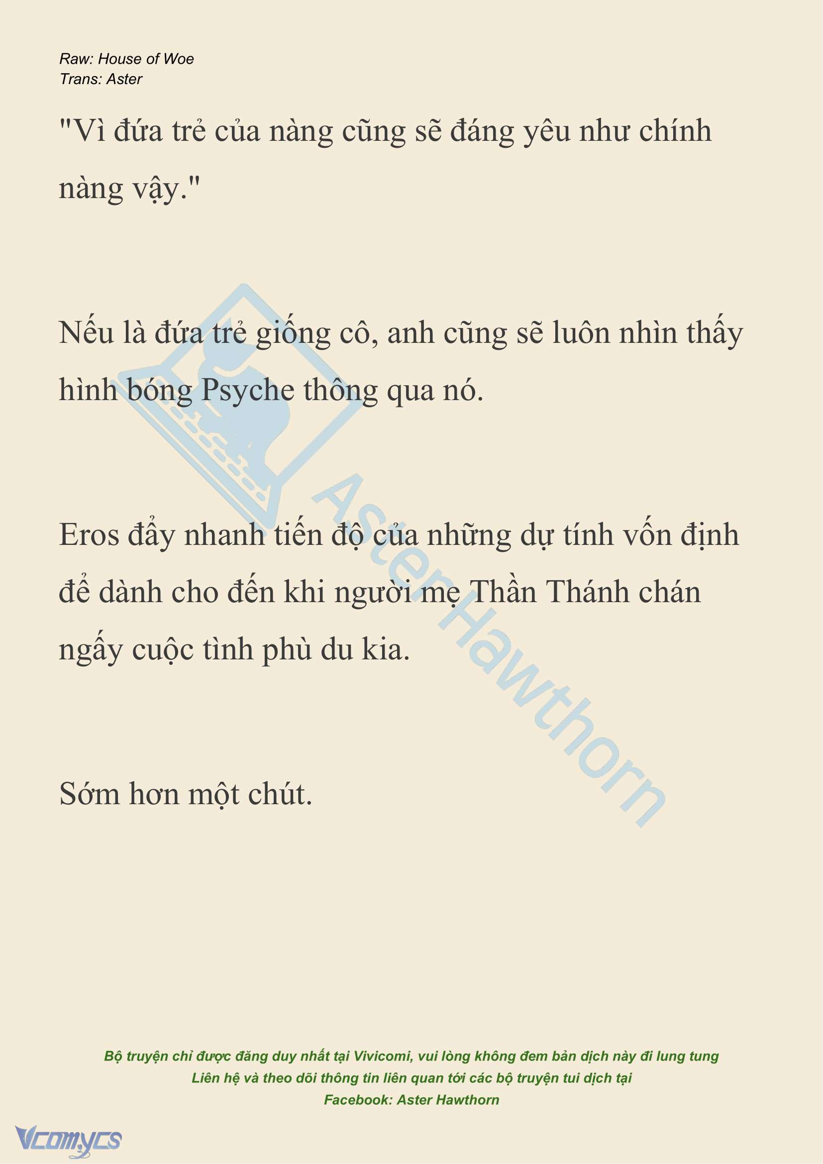 [NOVEL] Dành Cho Các Nữ Thần: Dành cho Psyche Chap 27 - Next Chap 28