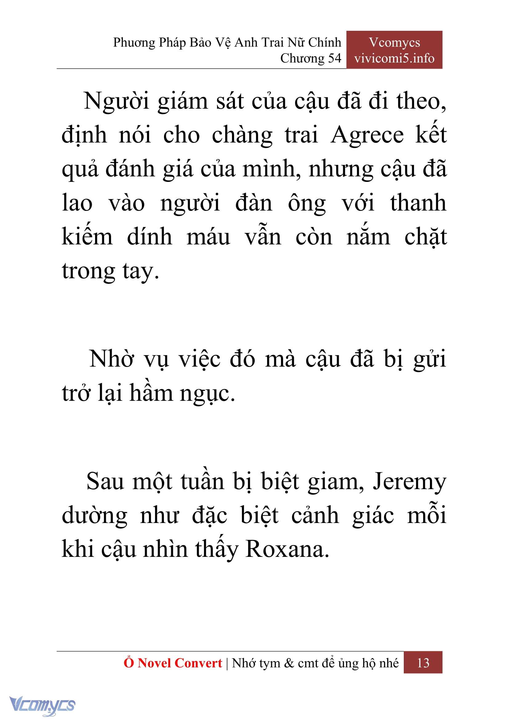 [Novel] Phương Pháp Bảo Vệ Anh Trai Nữ Chính Chap 54 - Next Chap 55