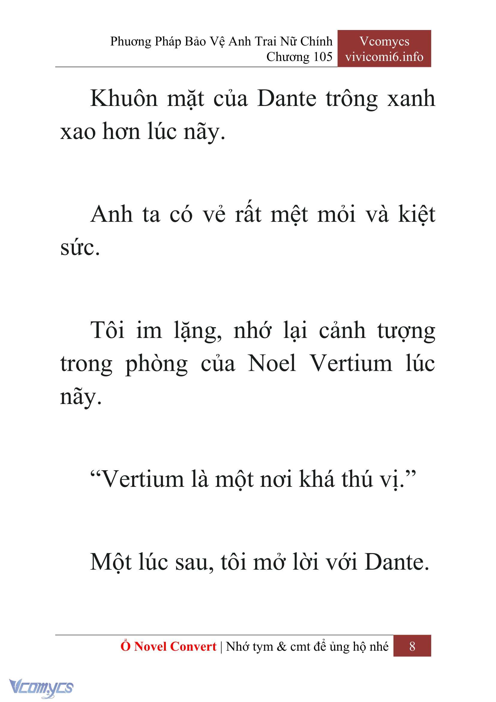 [Novel] Phương Pháp Bảo Vệ Anh Trai Nữ Chính Chap 105 - Next Chap 106