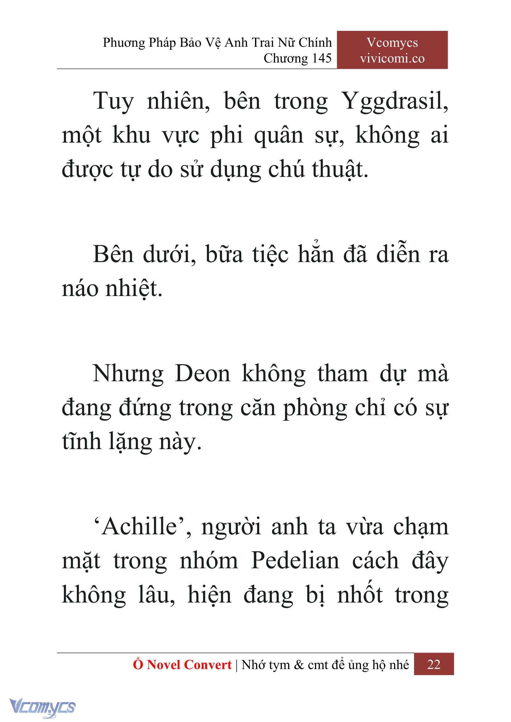 [Novel] Phương Pháp Bảo Vệ Anh Trai Nữ Chính Chap 145 - Next Chap 146