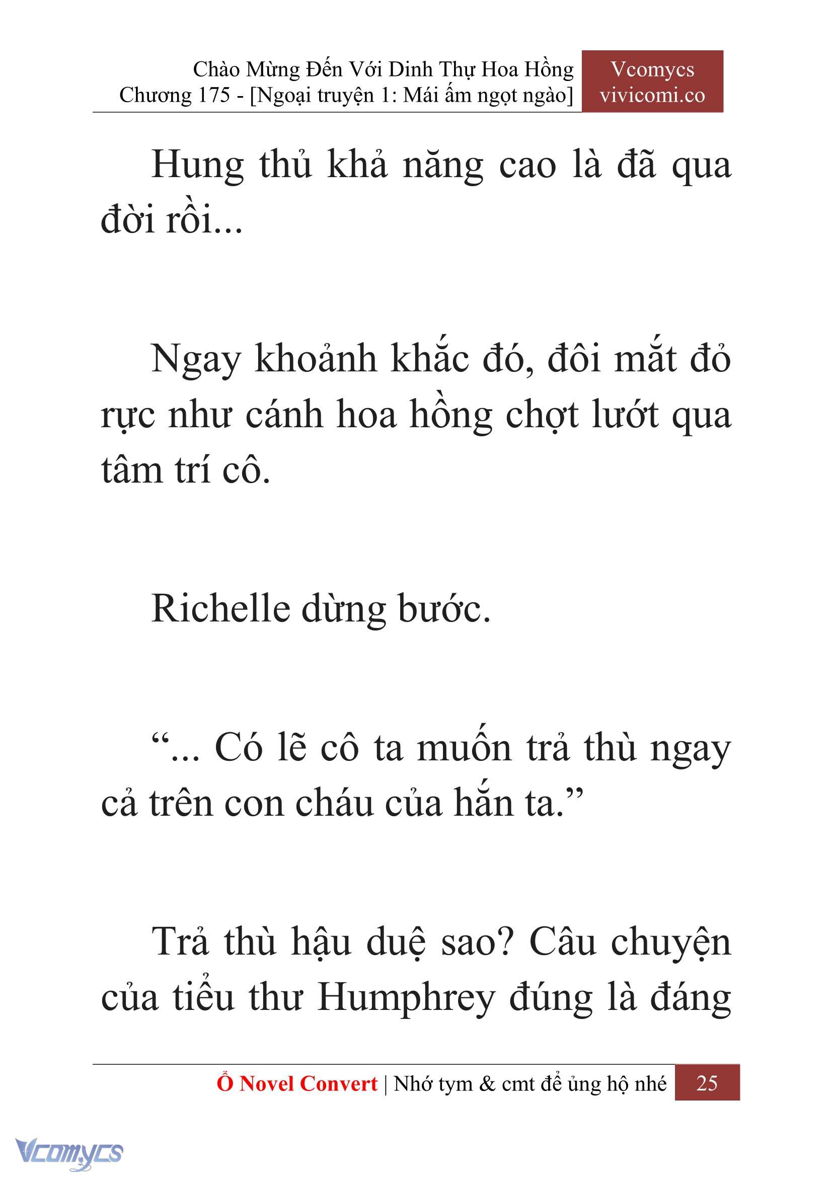 [Novel] Chào Mừng Đến Với Dinh Thự Hoa Hồng Chap 175 - Trang 2