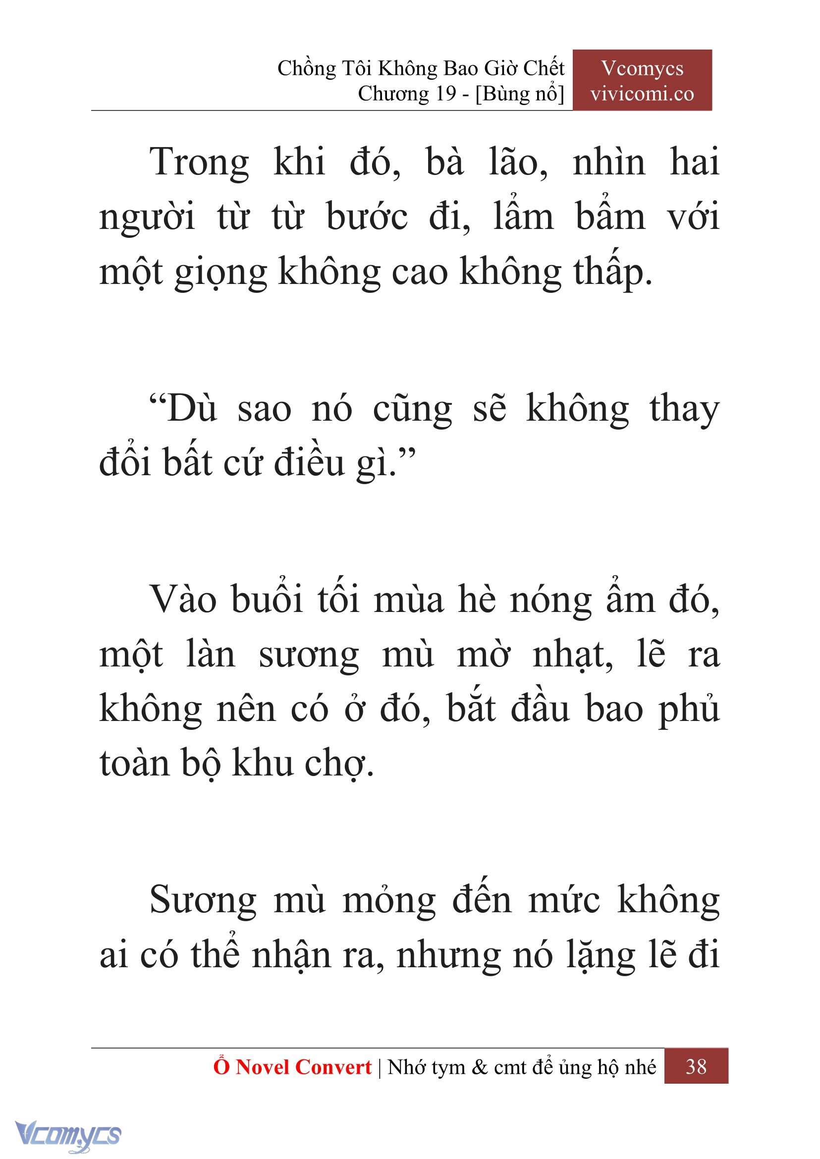 [Novel] Chồng Tôi Không Bao Giờ Chết Chap 19 - Trang 2