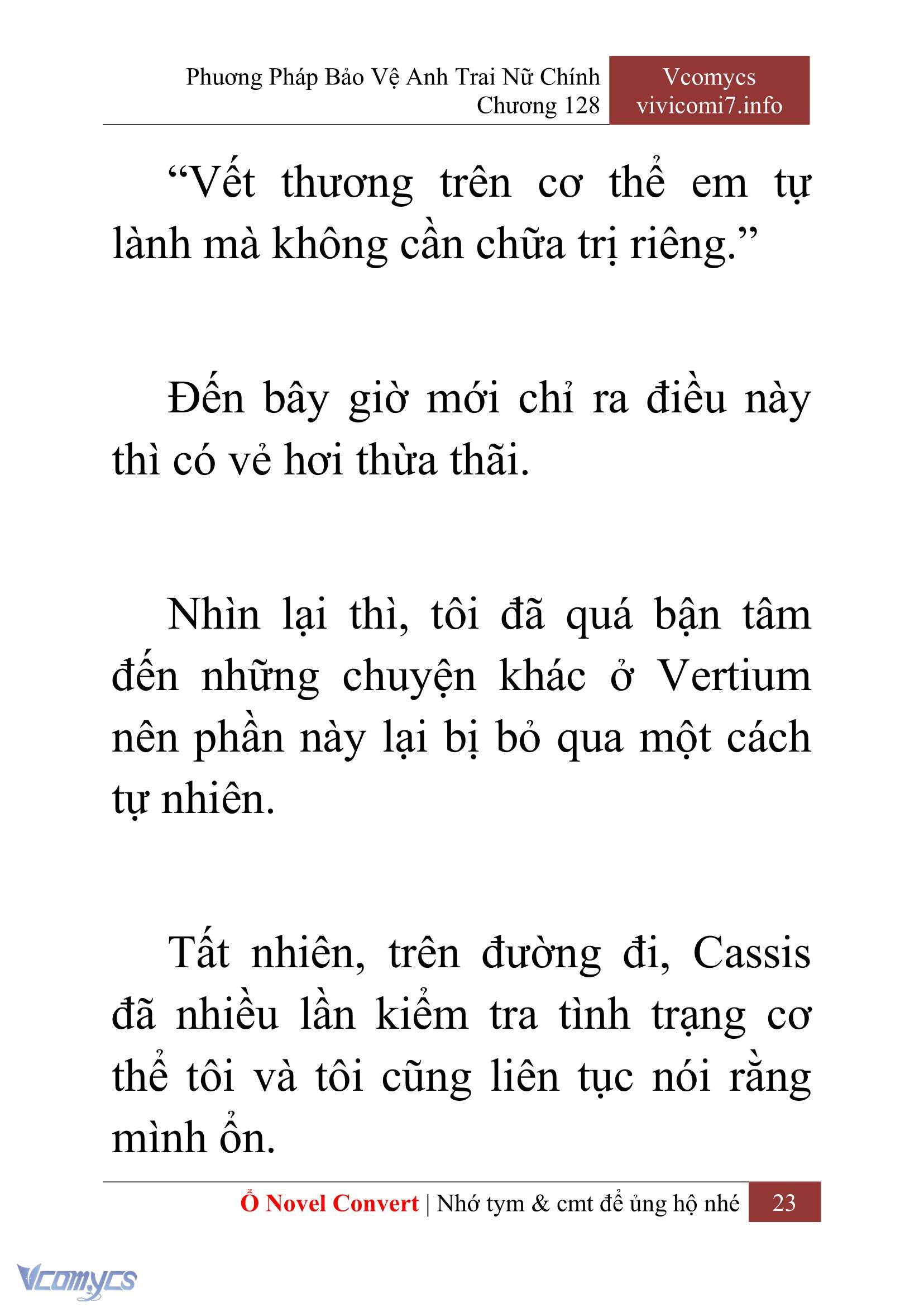 [Novel] Phương Pháp Bảo Vệ Anh Trai Nữ Chính Chap 128 - Next Chap 129