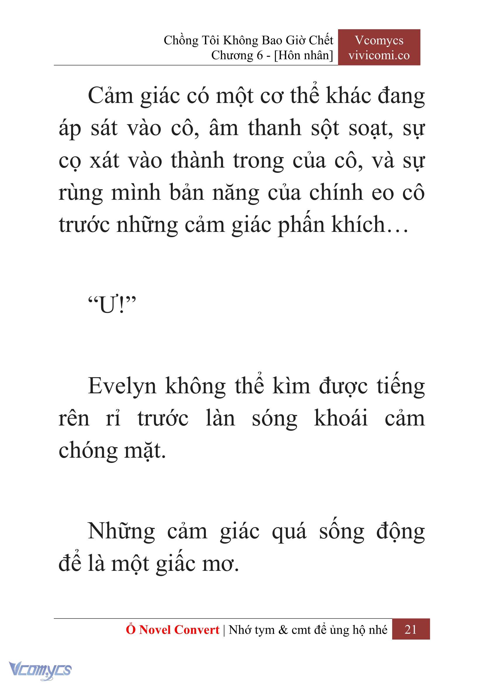 [Novel] Chồng Tôi Không Bao Giờ Chết Chap 6 - Next Chap 7