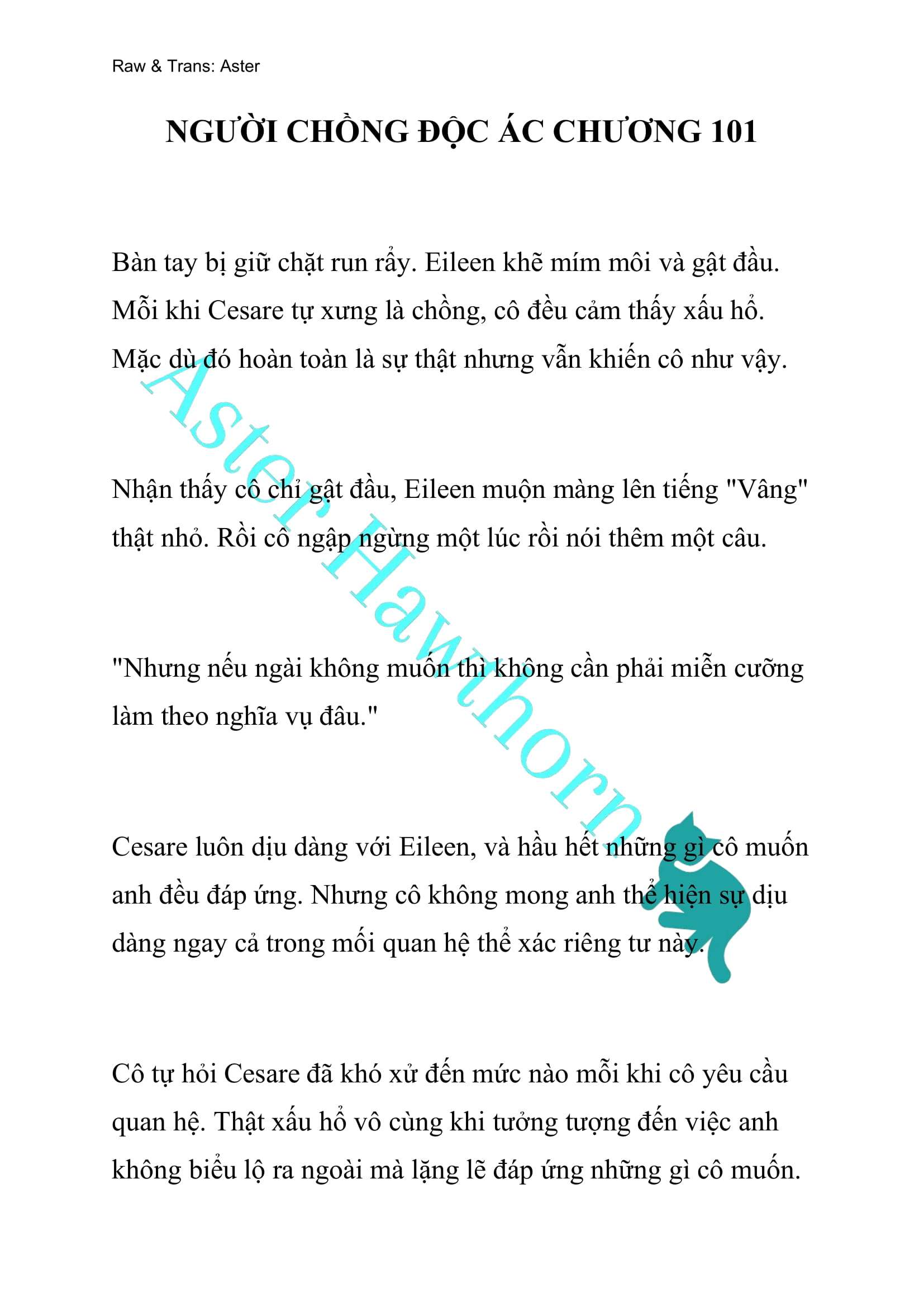 [NOVEL] Người Chồng Độc Ác Chap 101 - Next Chap 102