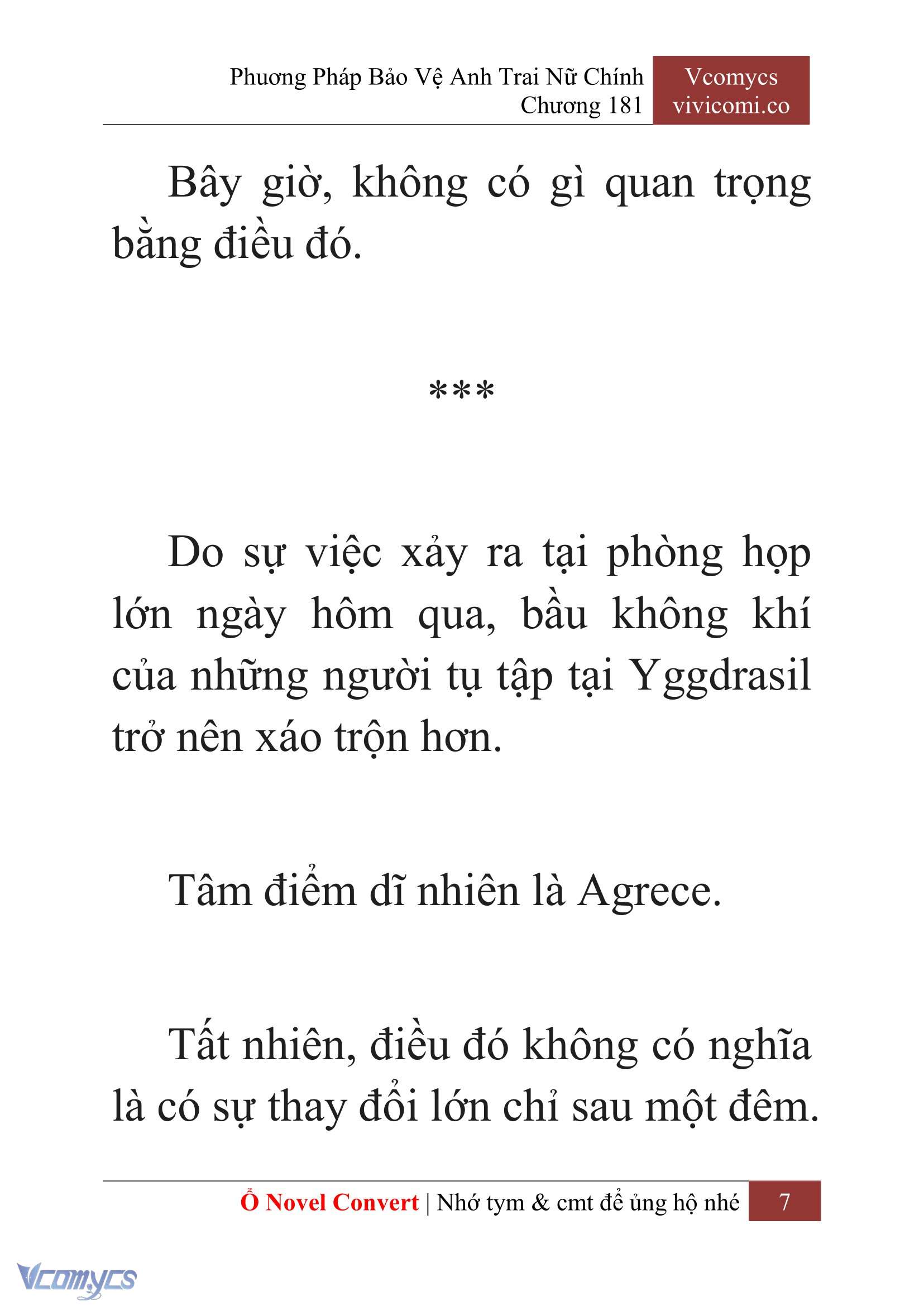[Novel] Phương Pháp Bảo Vệ Anh Trai Nữ Chính Chap 181 - Next Chap 182