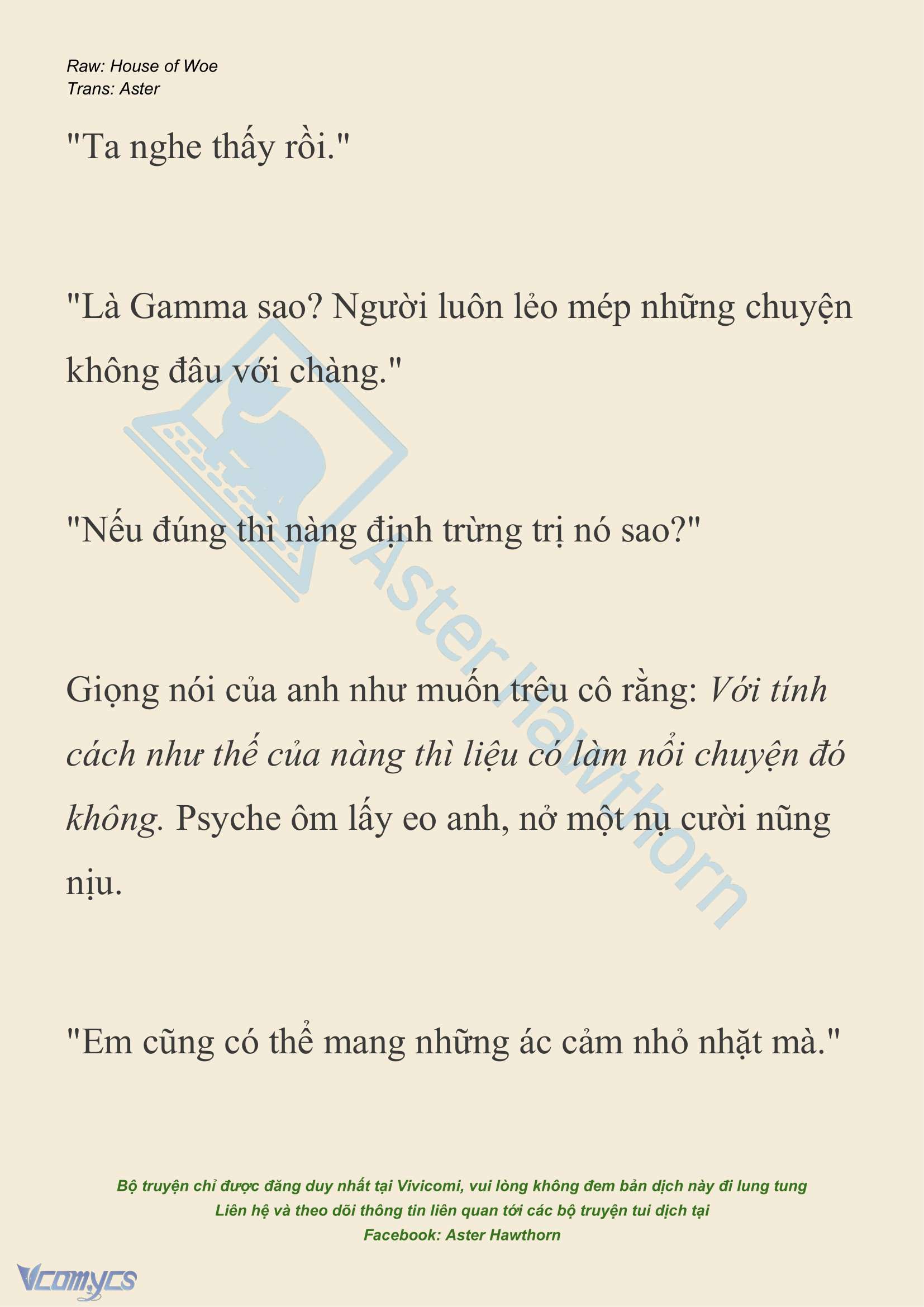 [NOVEL] Dành Cho Các Nữ Thần: Dành cho Psyche Chap 29 - Trang 2