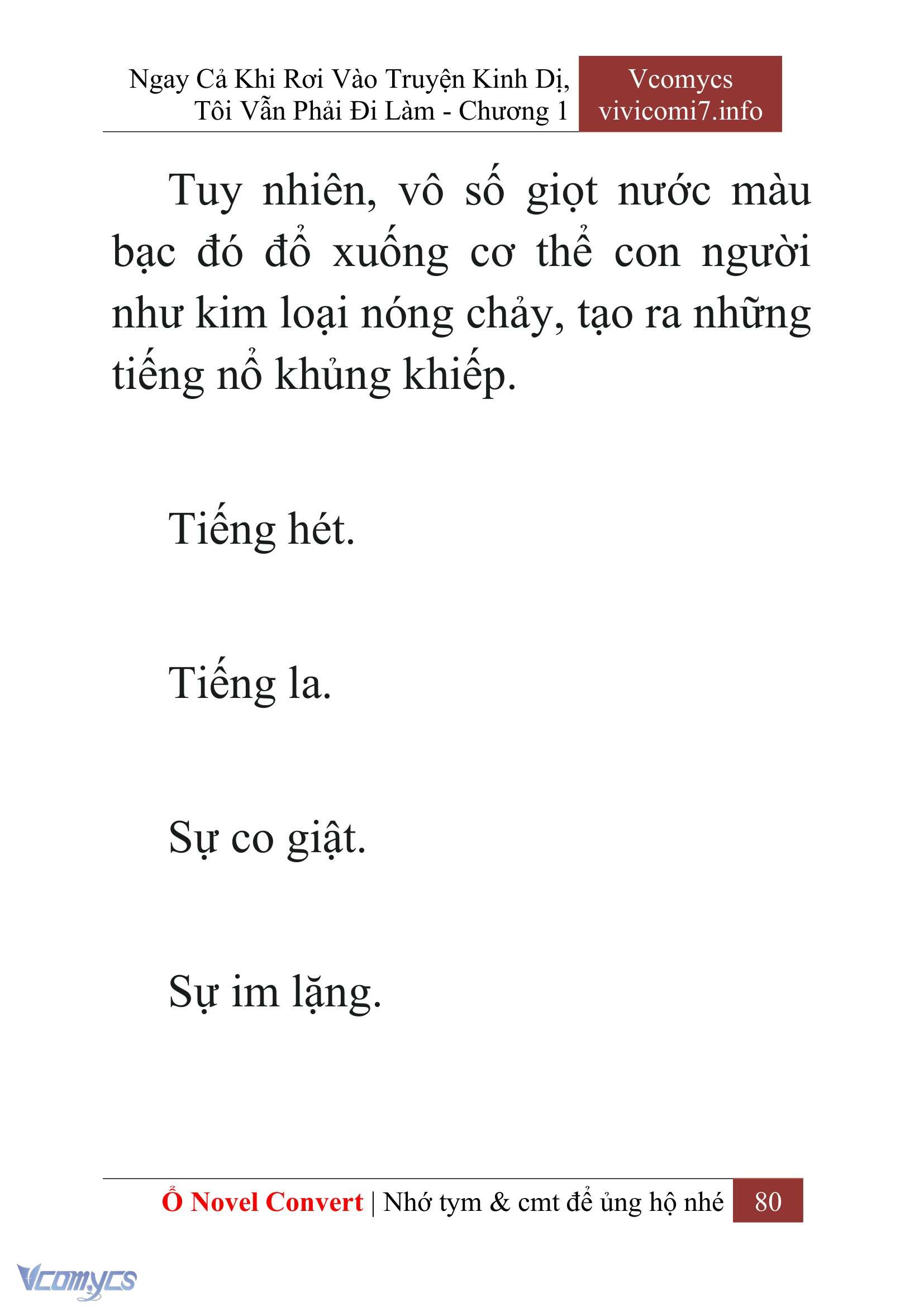 [Novel] Ngay Cả Khi Rơi Vào Truyện Kinh Dị, Tôi Vẫn Phải Đi Làm Chap 1 - Next Chap 2