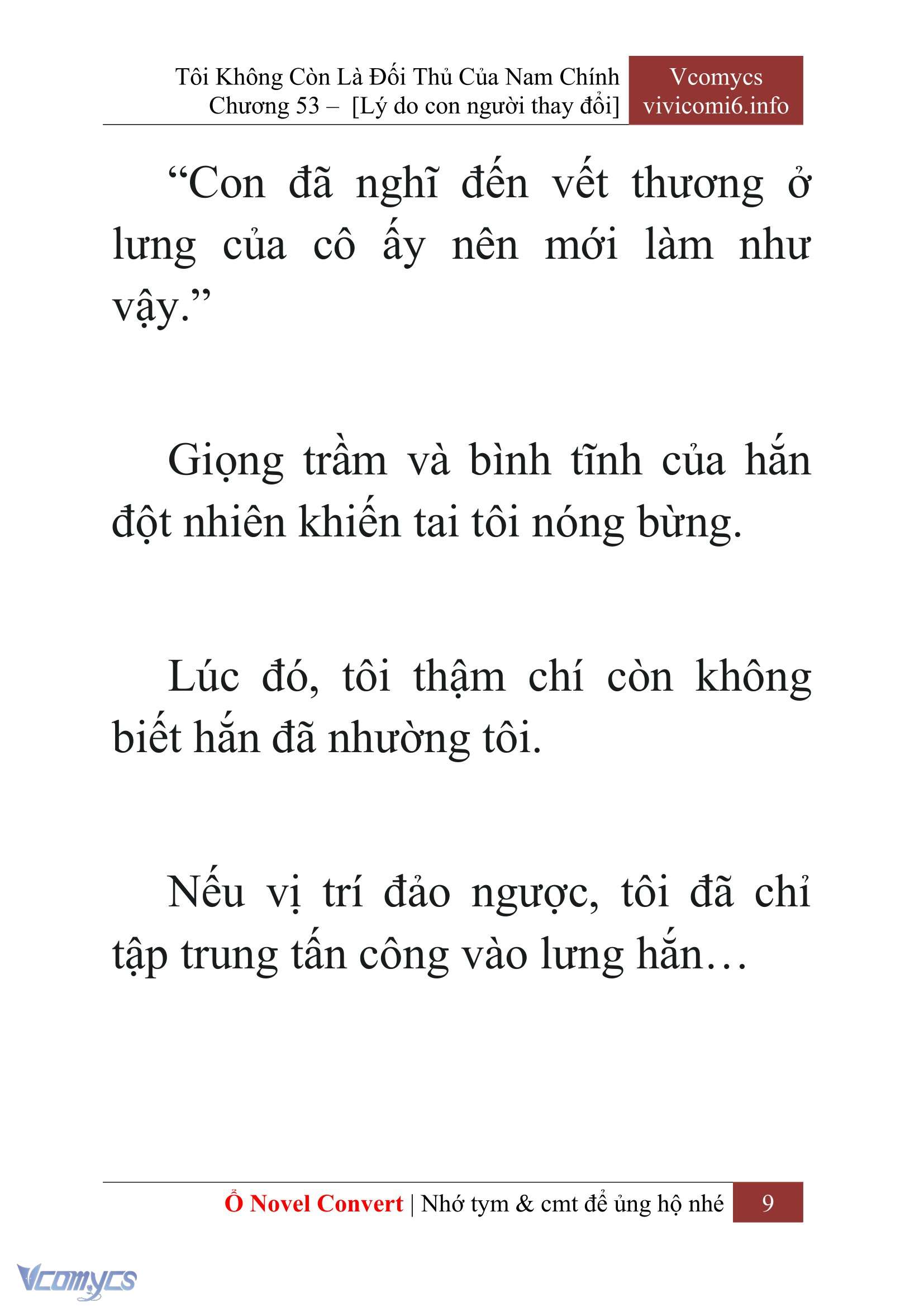 [Novel] Tôi Không Còn Là Đối Thủ Của Nam Chính Chap 53 - Trang 2
