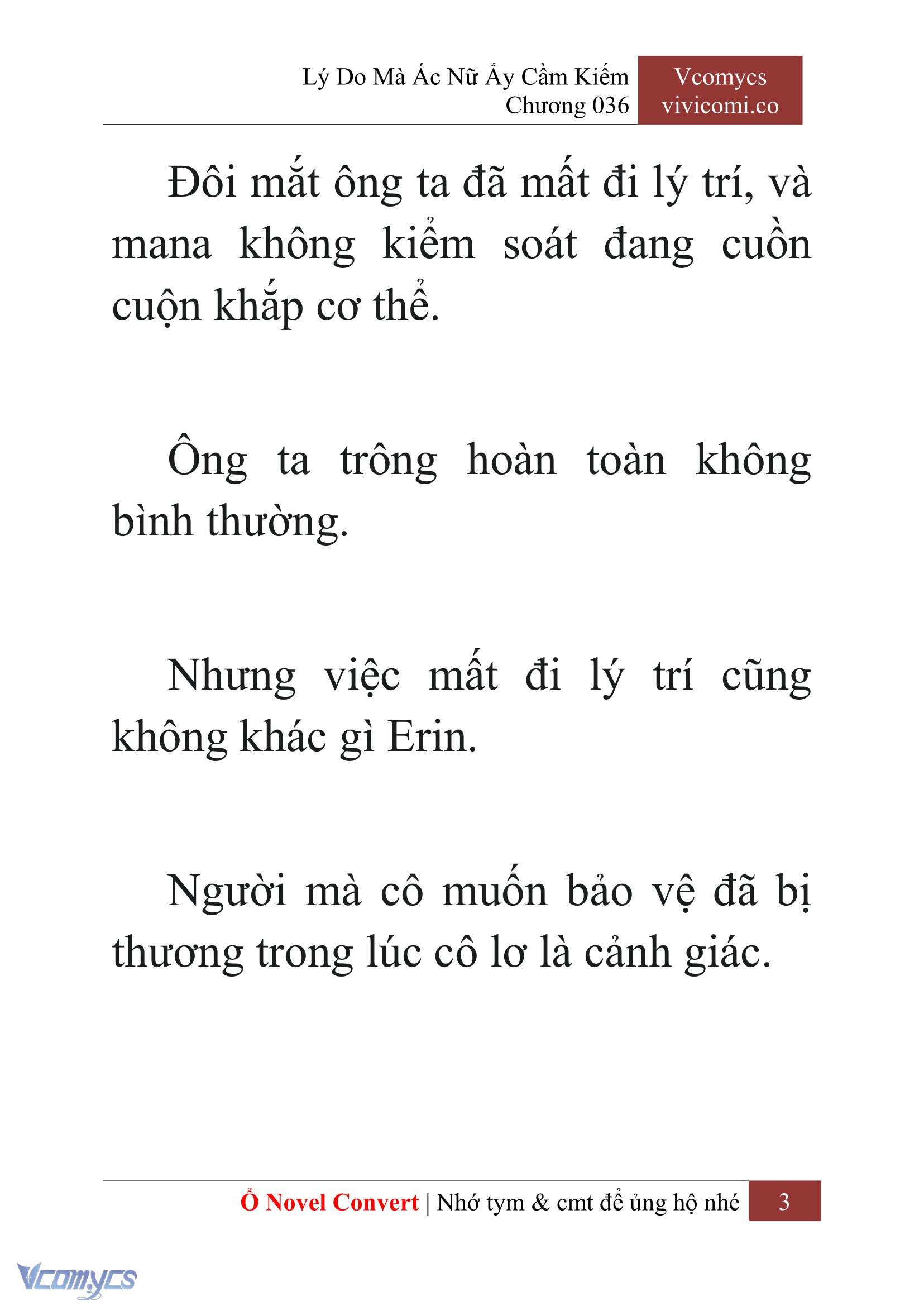 [Novel] Lý Do Mà Ác Nữ Ấy Cầm Kiếm Chap 36 - Next Chap 37