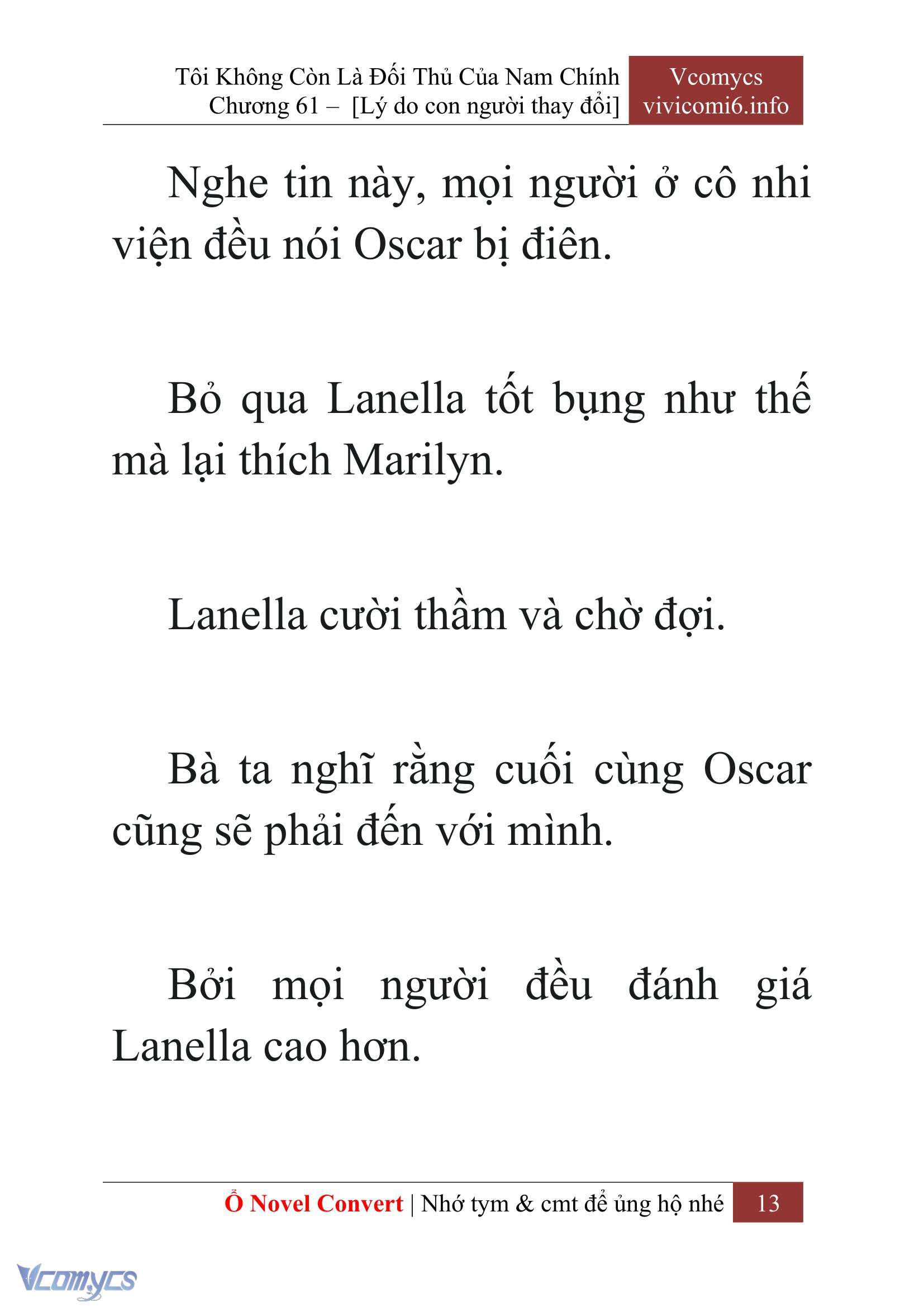 [Novel] Tôi Không Còn Là Đối Thủ Của Nam Chính Chap 61 - Trang 2