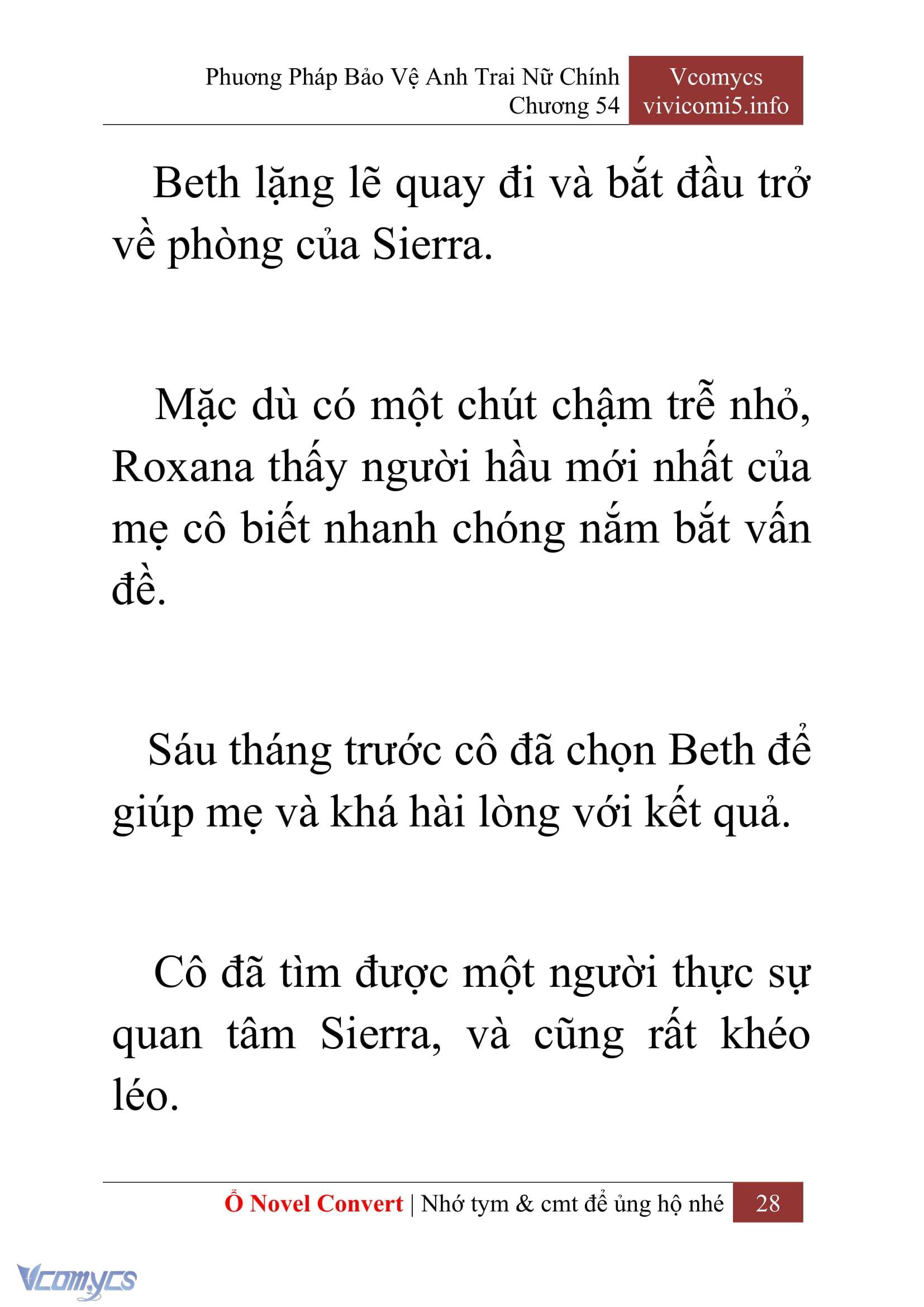 [Novel] Phương Pháp Bảo Vệ Anh Trai Nữ Chính Chap 54 - Next Chap 55