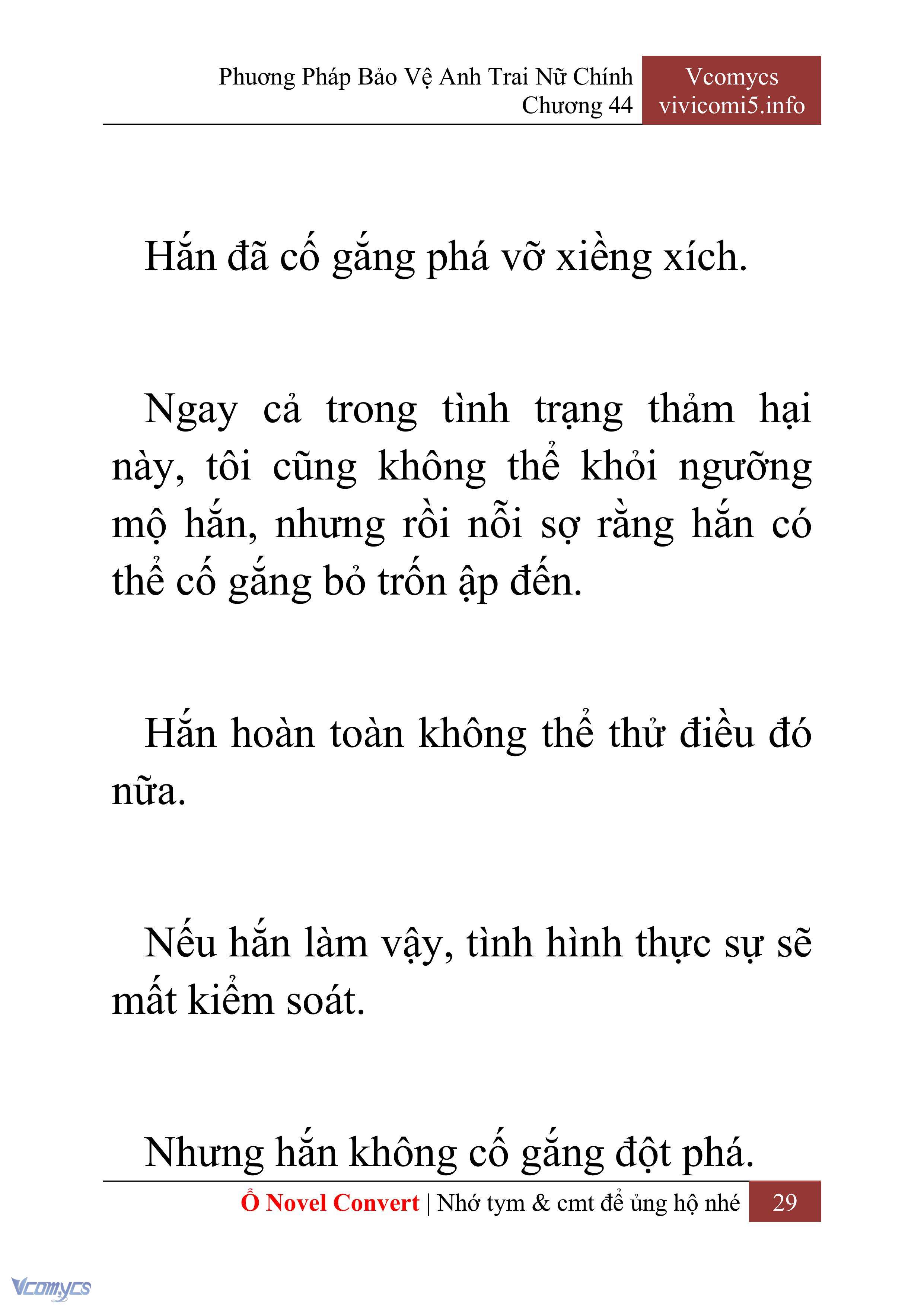 [Novel] Phương Pháp Bảo Vệ Anh Trai Nữ Chính Chap 44 - Next Chap 45