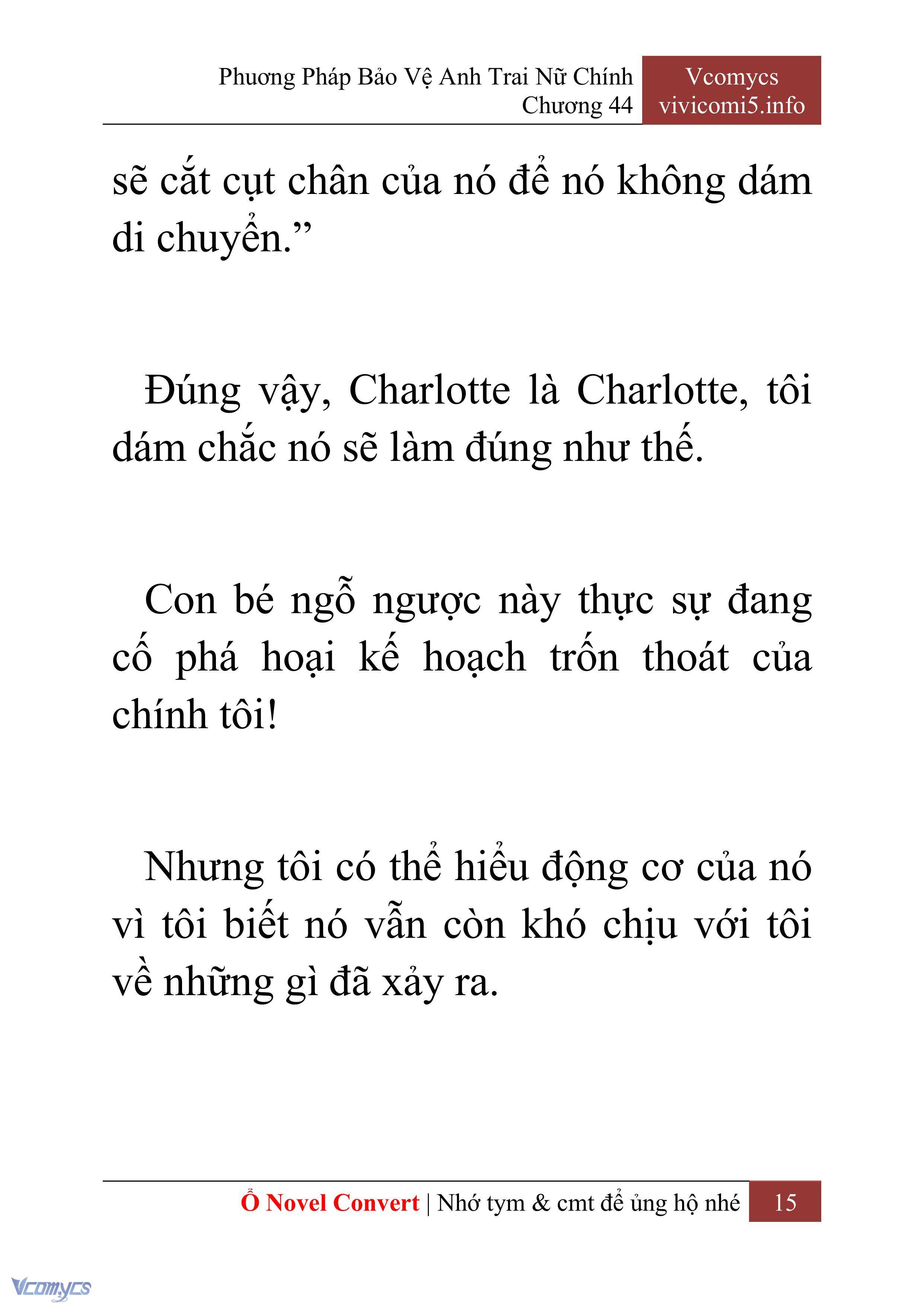 [Novel] Phương Pháp Bảo Vệ Anh Trai Nữ Chính Chap 44 - Next Chap 45