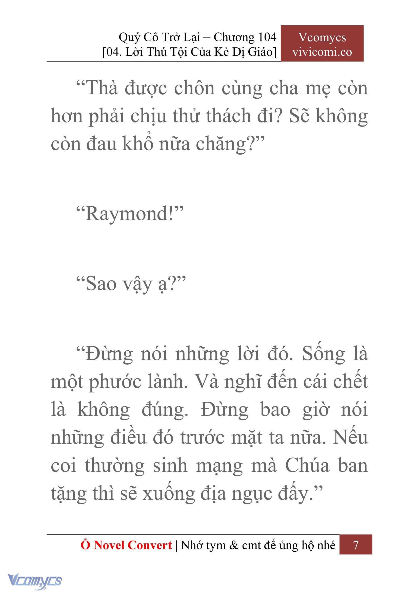 [Novel] Quý Cô Trở Lại Chap 104 - Trang 2
