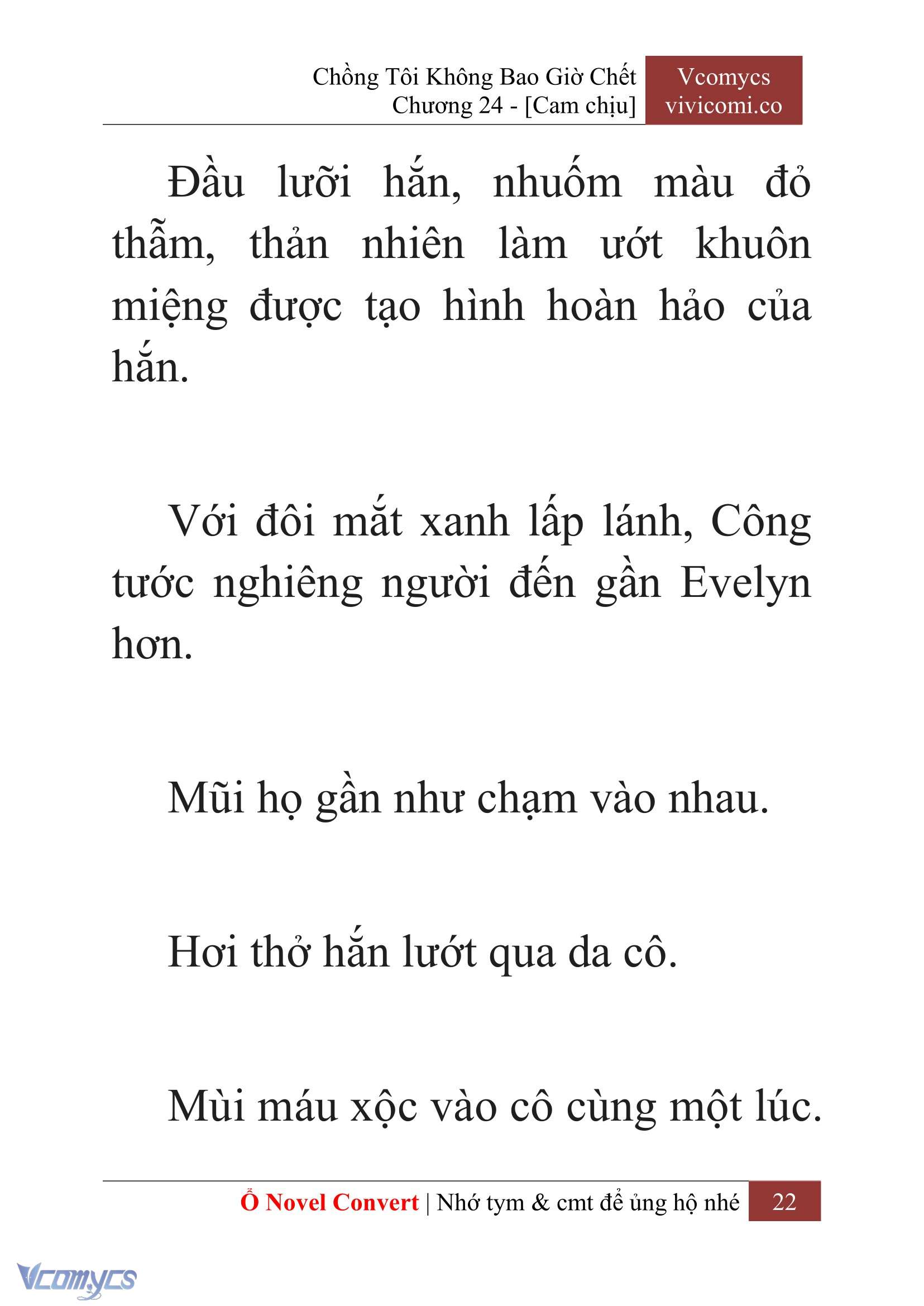 [Novel] Chồng Tôi Không Bao Giờ Chết Chap 24 - Trang 2