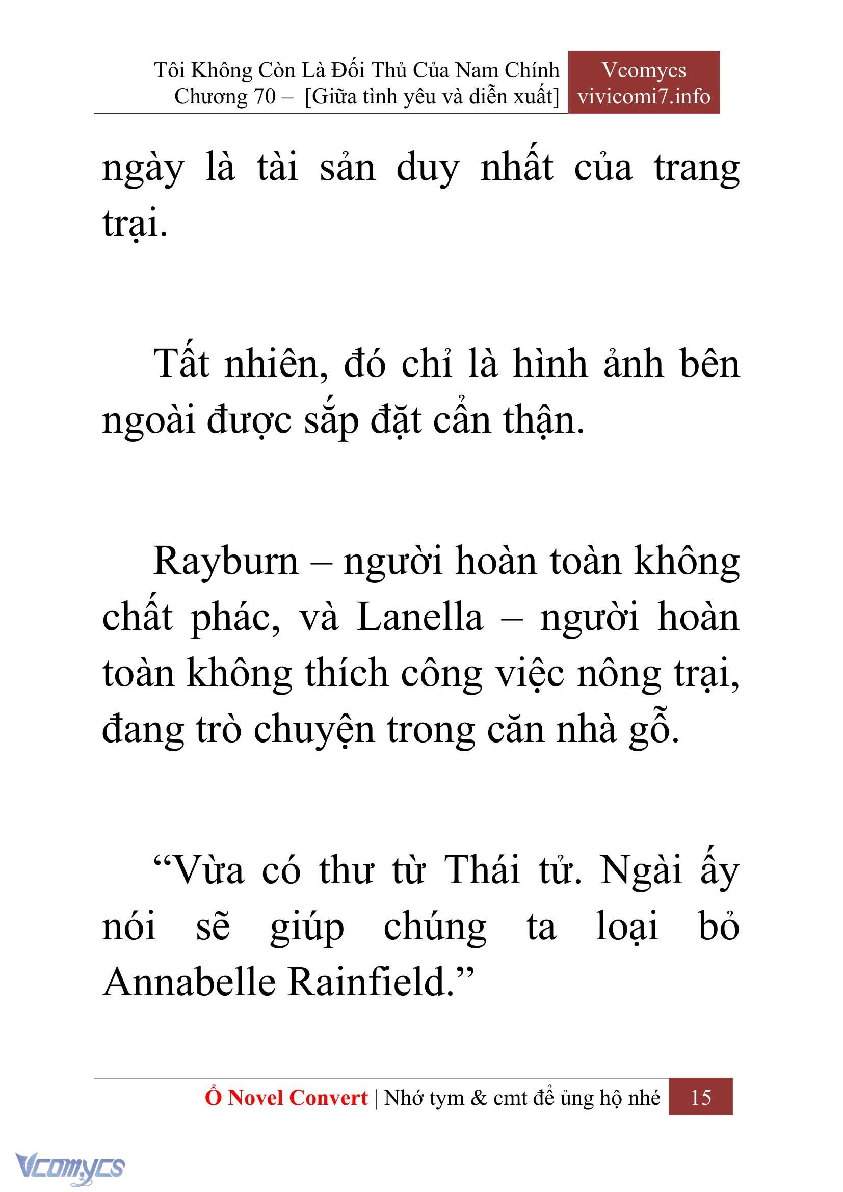 [Novel] Tôi Không Còn Là Đối Thủ Của Nam Chính Chap 70 - Trang 2