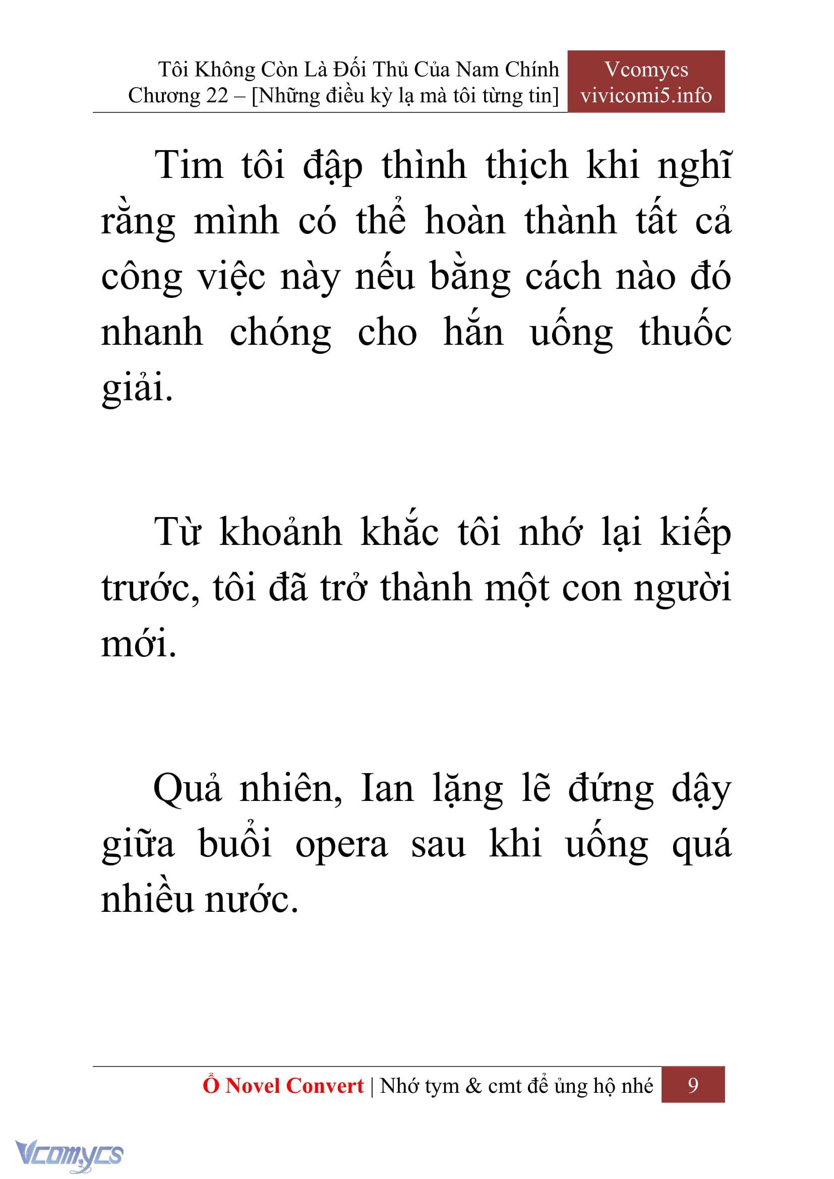 [Novel] Tôi Không Còn Là Đối Thủ Của Nam Chính Chap 22 - Trang 2