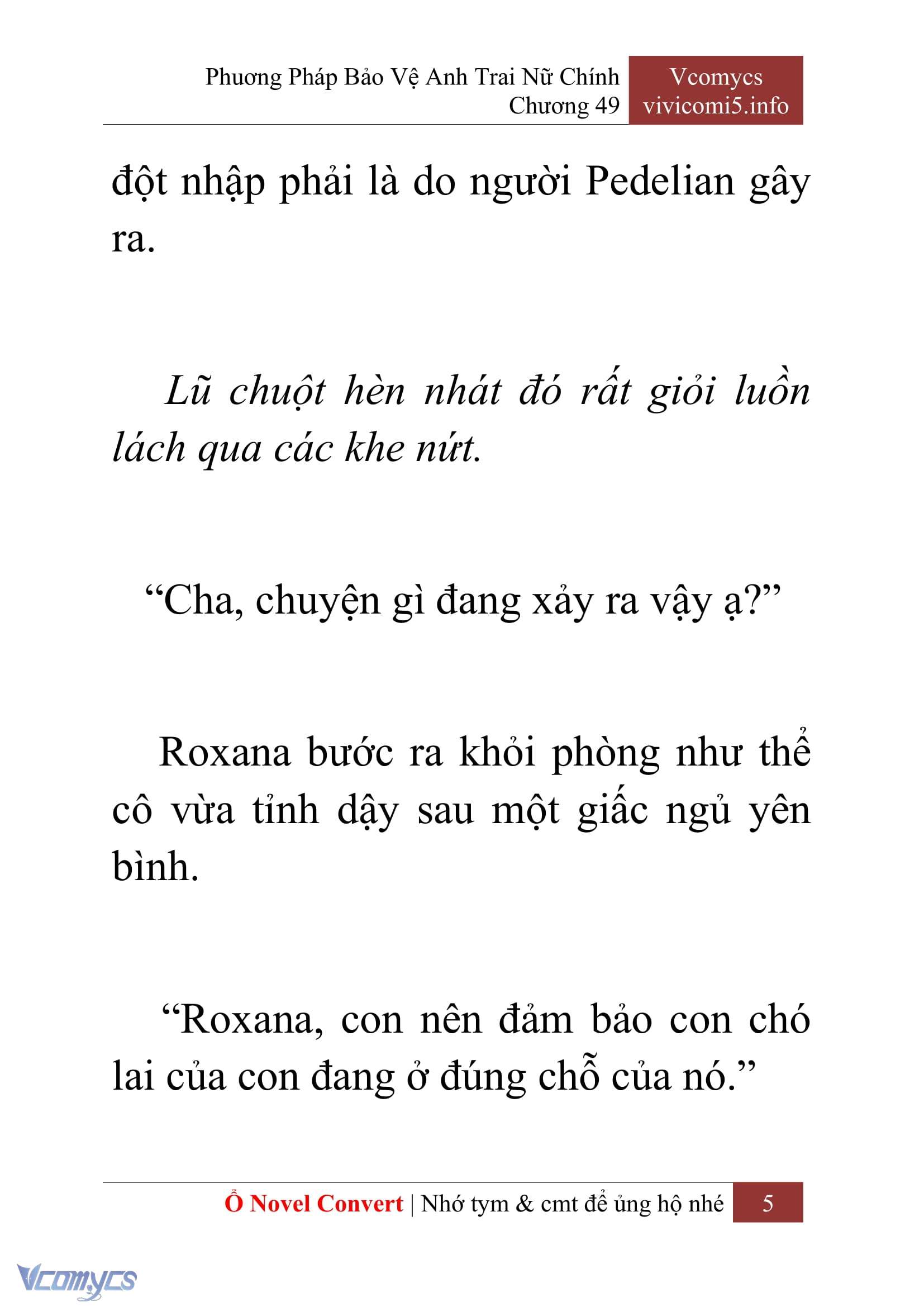 [Novel] Phương Pháp Bảo Vệ Anh Trai Nữ Chính Chap 49 - Next Chap 50
