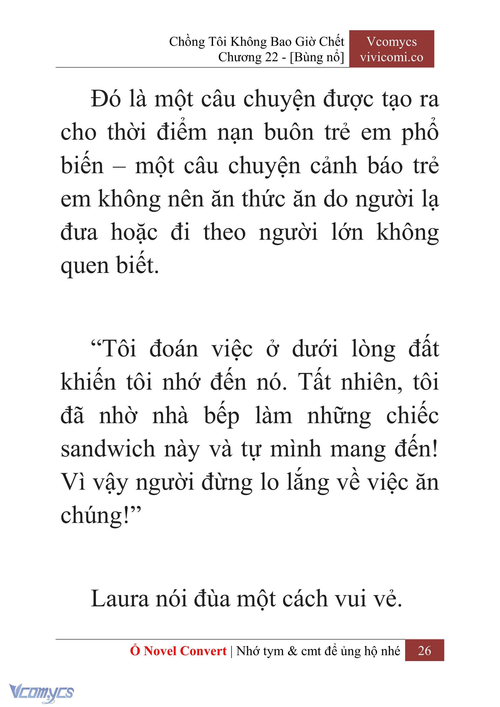 [Novel] Chồng Tôi Không Bao Giờ Chết Chap 22 - Trang 2
