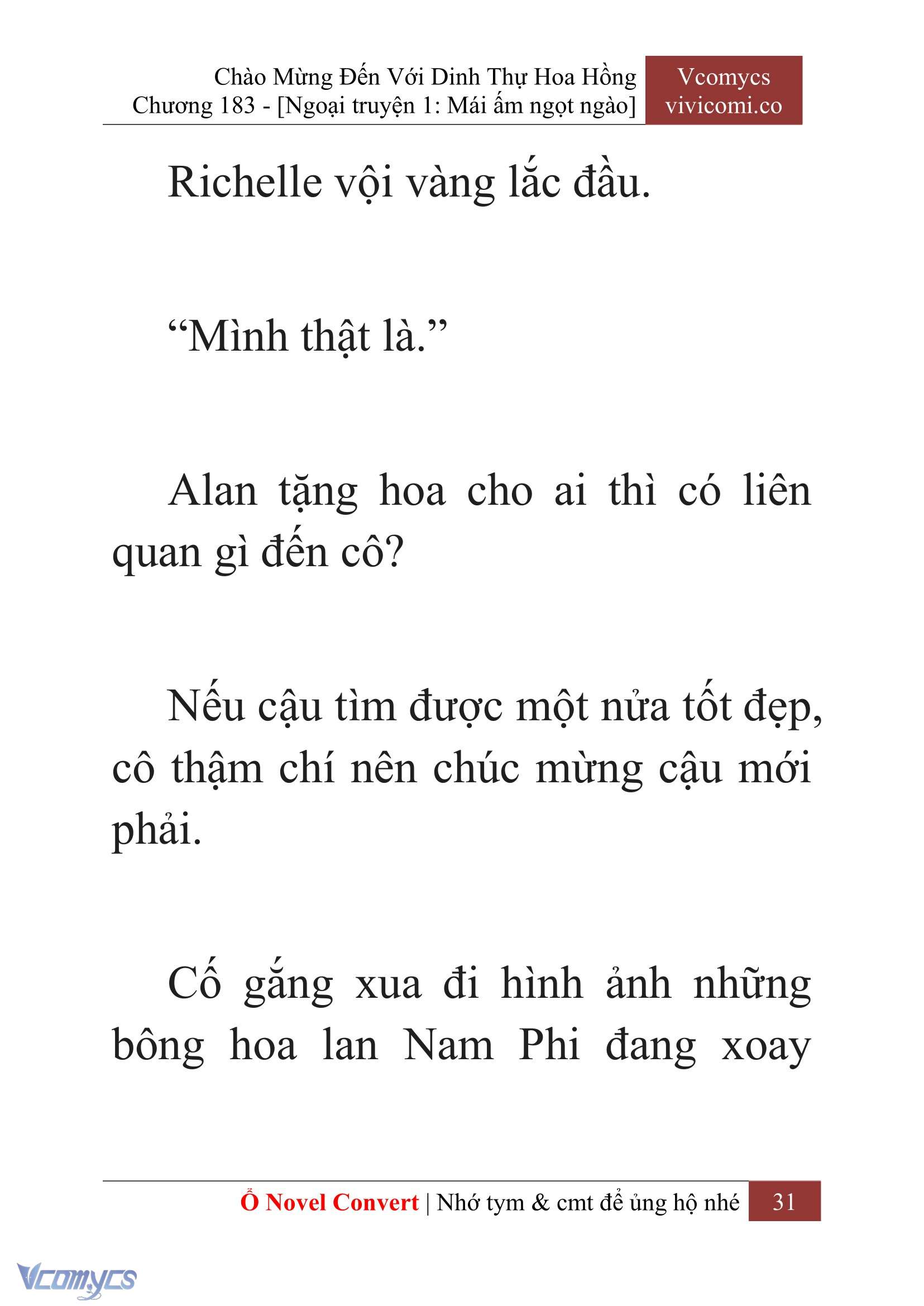 [Novel] Chào Mừng Đến Với Dinh Thự Hoa Hồng Chap 183 - Next Chap 184