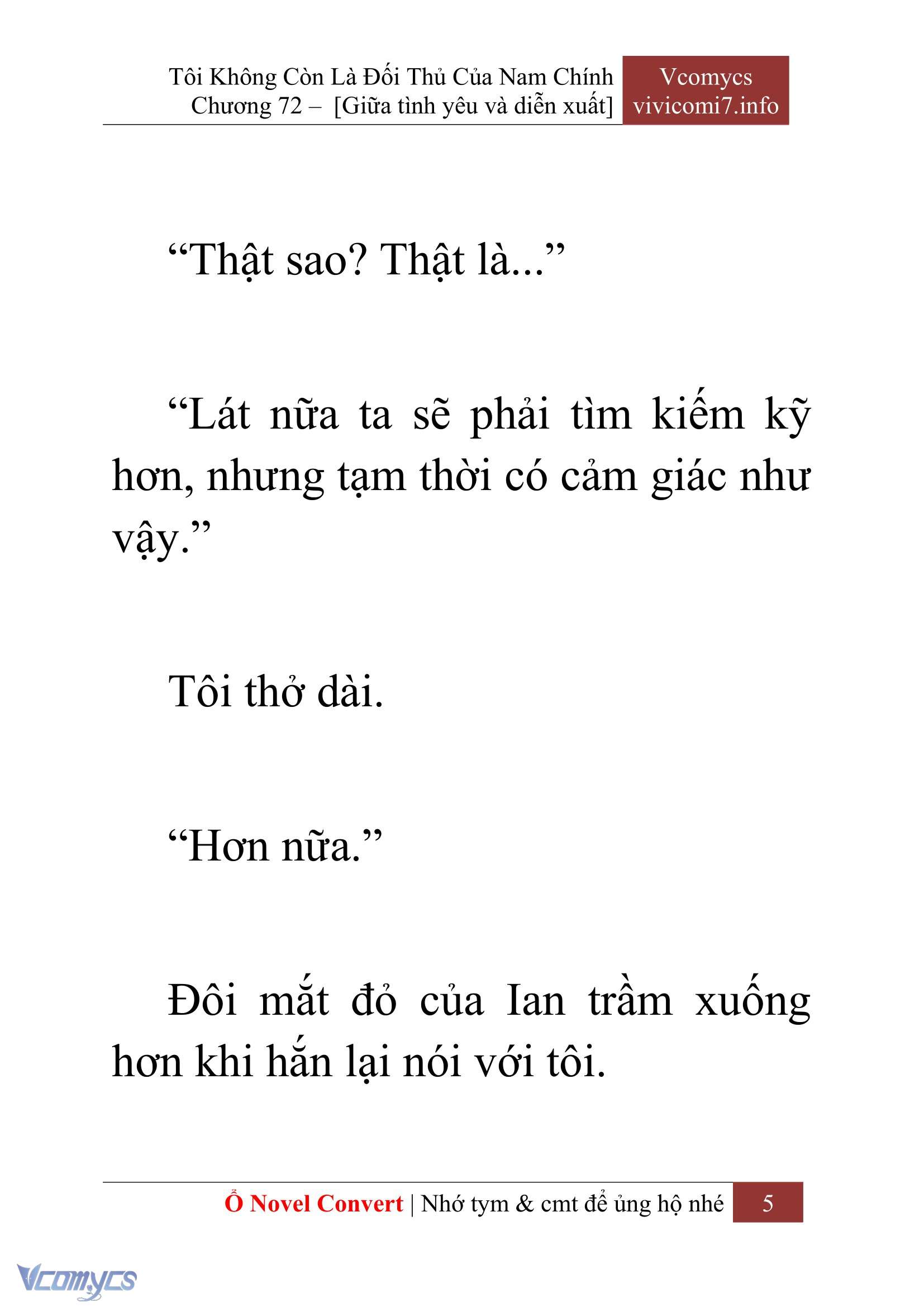 [Novel] Tôi Không Còn Là Đối Thủ Của Nam Chính Chap 72 - Trang 2