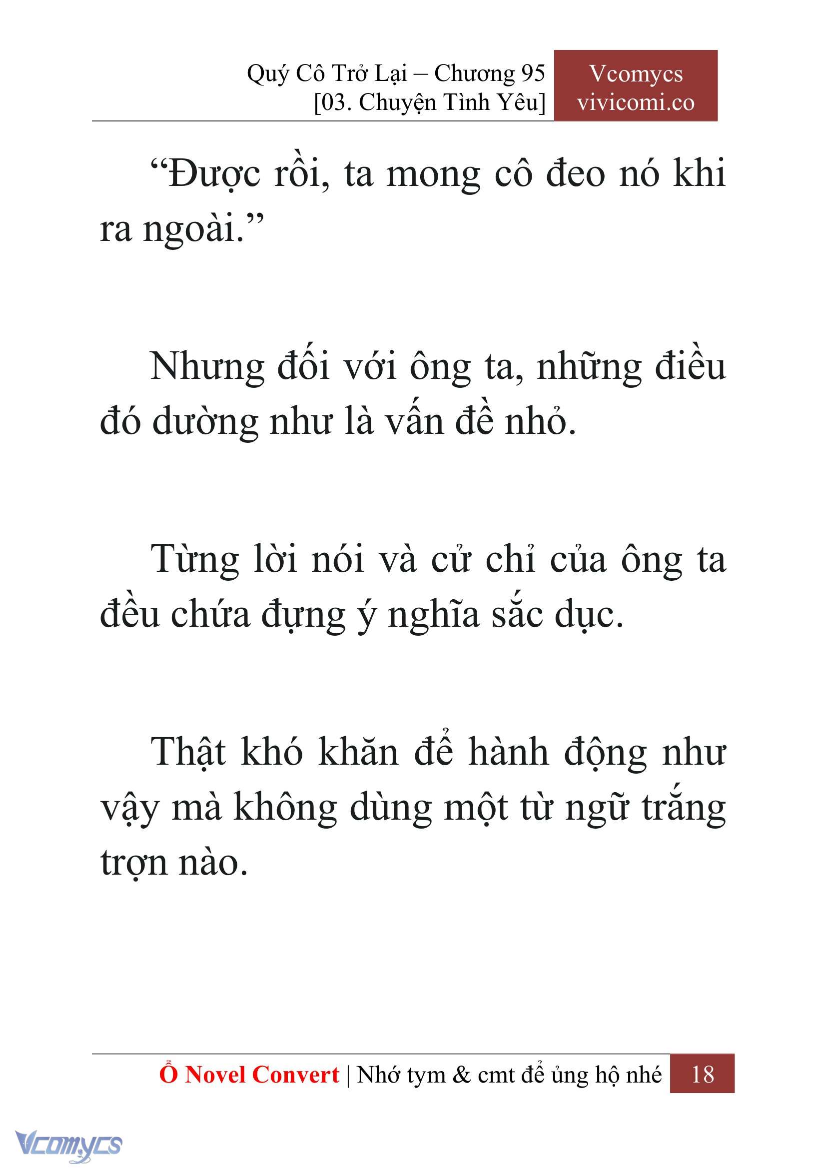 [Novel] Quý Cô Trở Lại Chap 95 - Next Chap 96