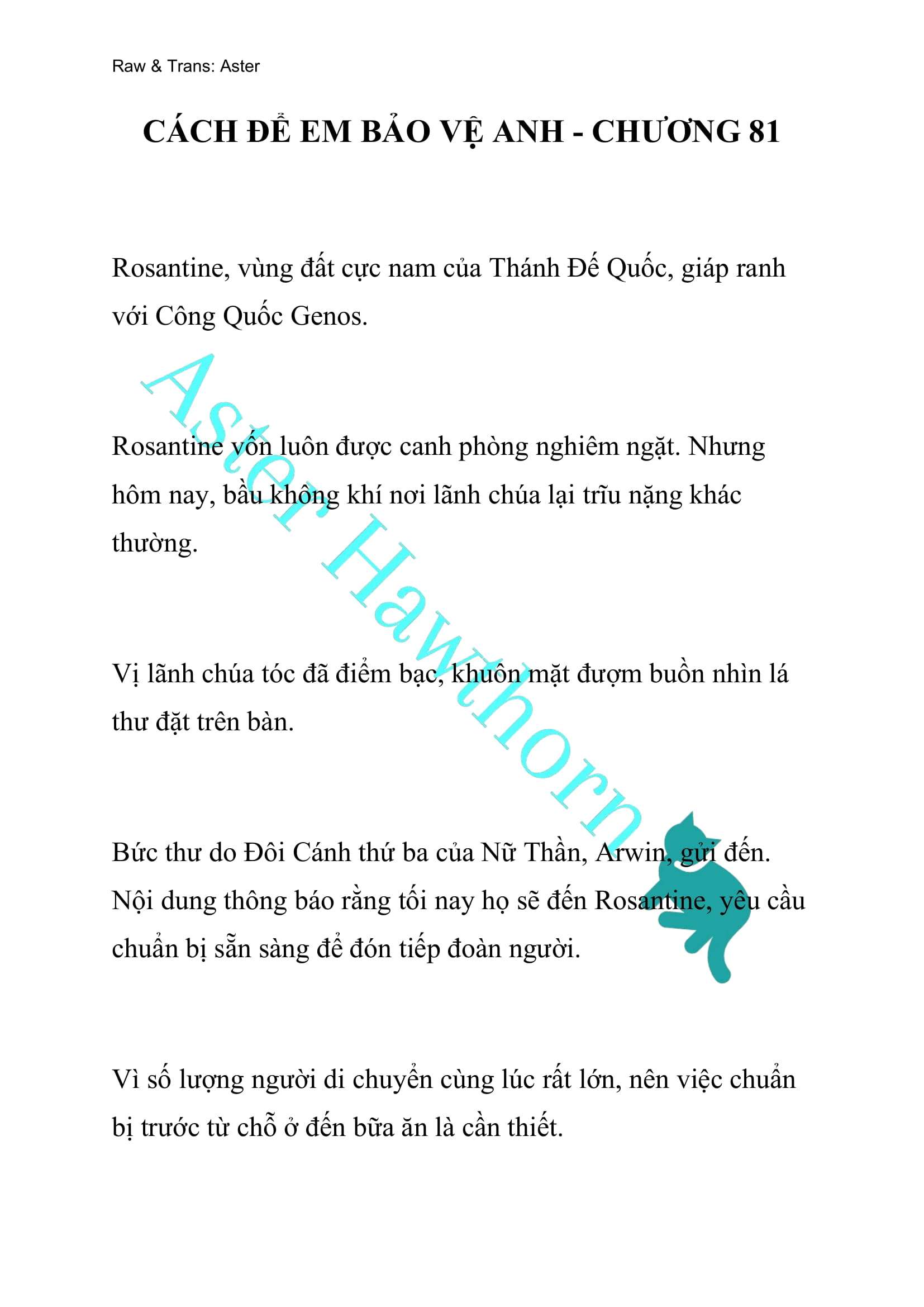 [NOVEL] Cách Để Em Bảo Vệ Anh Chap 81 - Next Chap 82