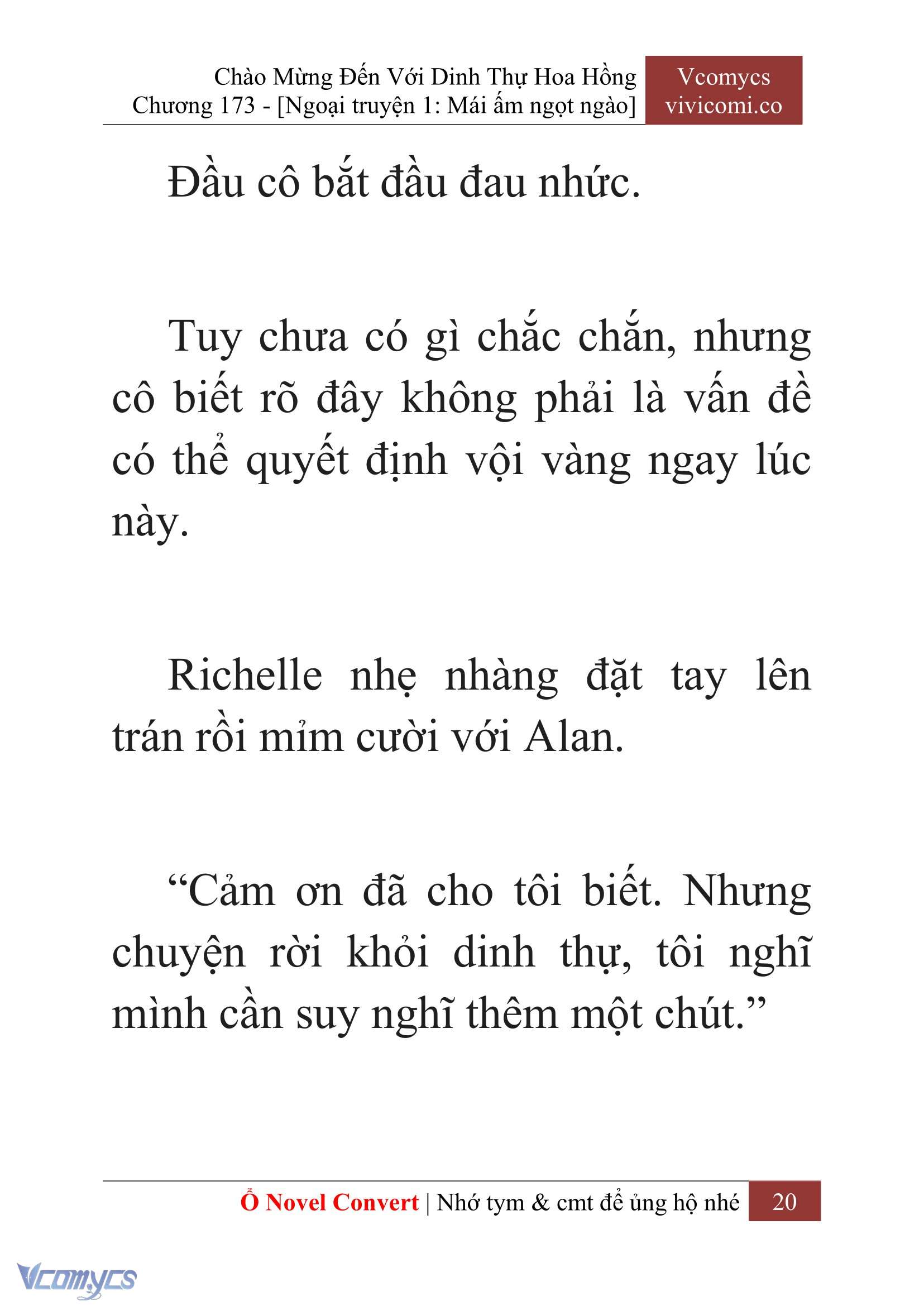 [Novel] Chào Mừng Đến Với Dinh Thự Hoa Hồng Chap 173 - Trang 2