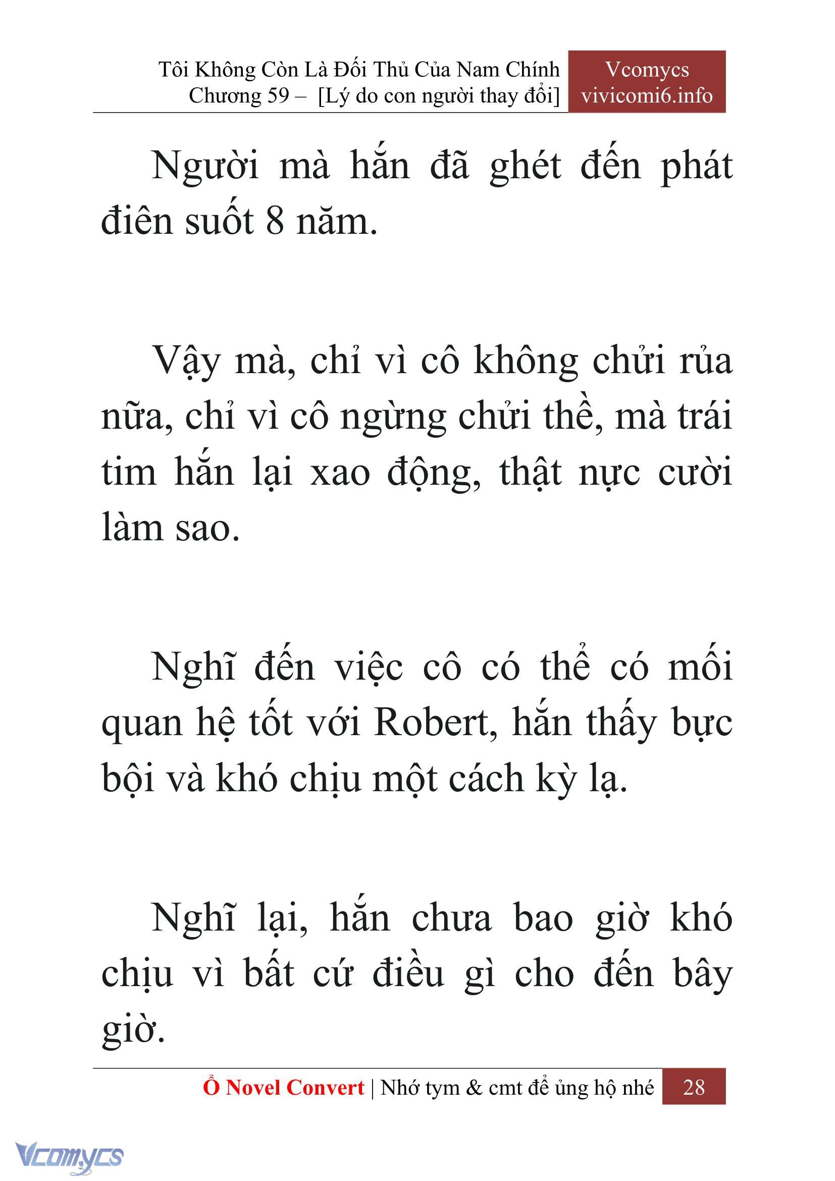 [Novel] Tôi Không Còn Là Đối Thủ Của Nam Chính Chap 59 - Trang 2