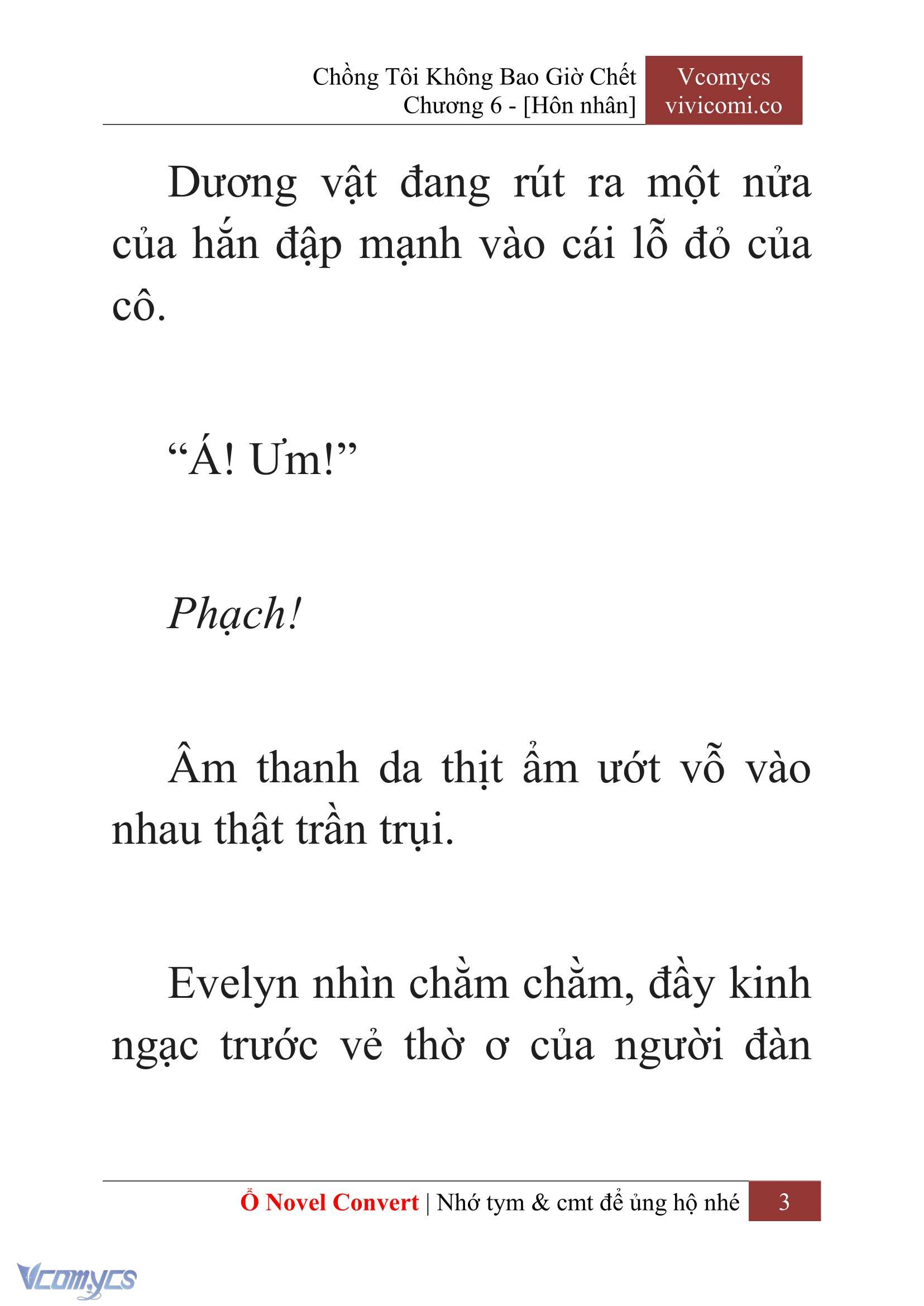 [Novel] Chồng Tôi Không Bao Giờ Chết Chap 6 - Next Chap 7