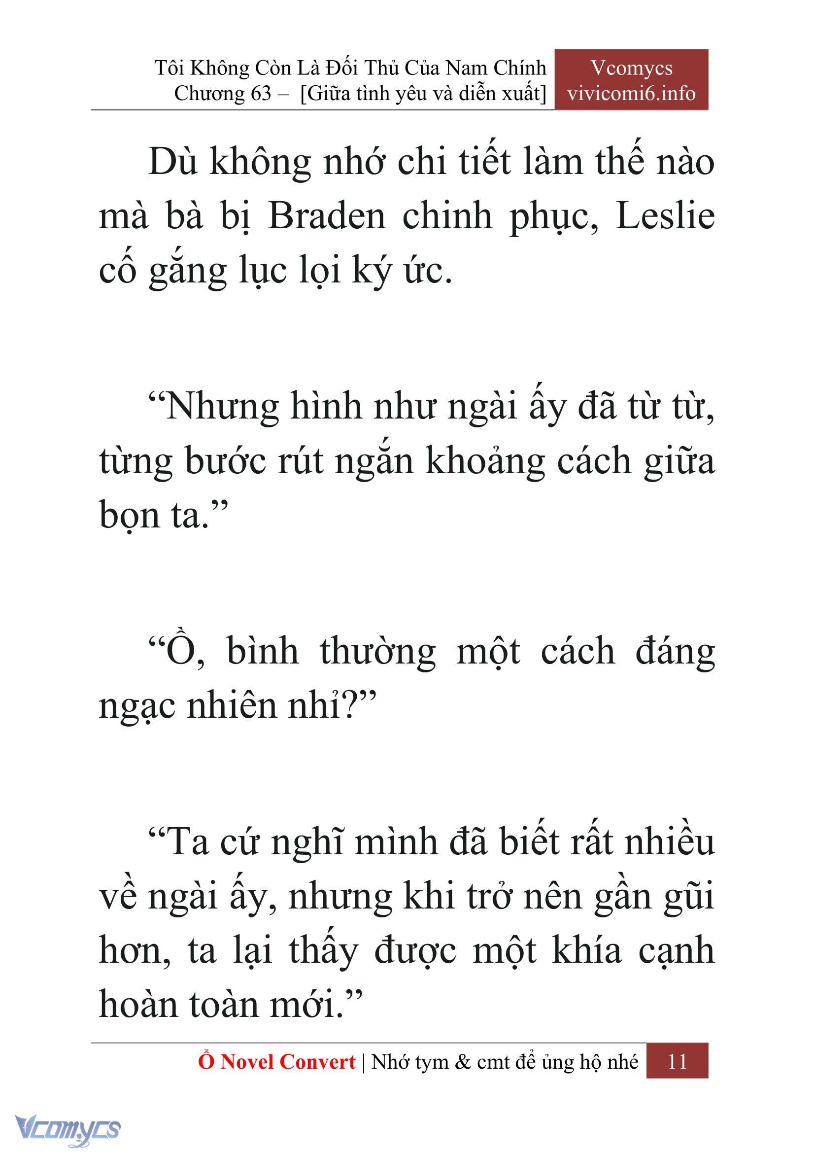 [Novel] Tôi Không Còn Là Đối Thủ Của Nam Chính Chap 63 - Trang 2