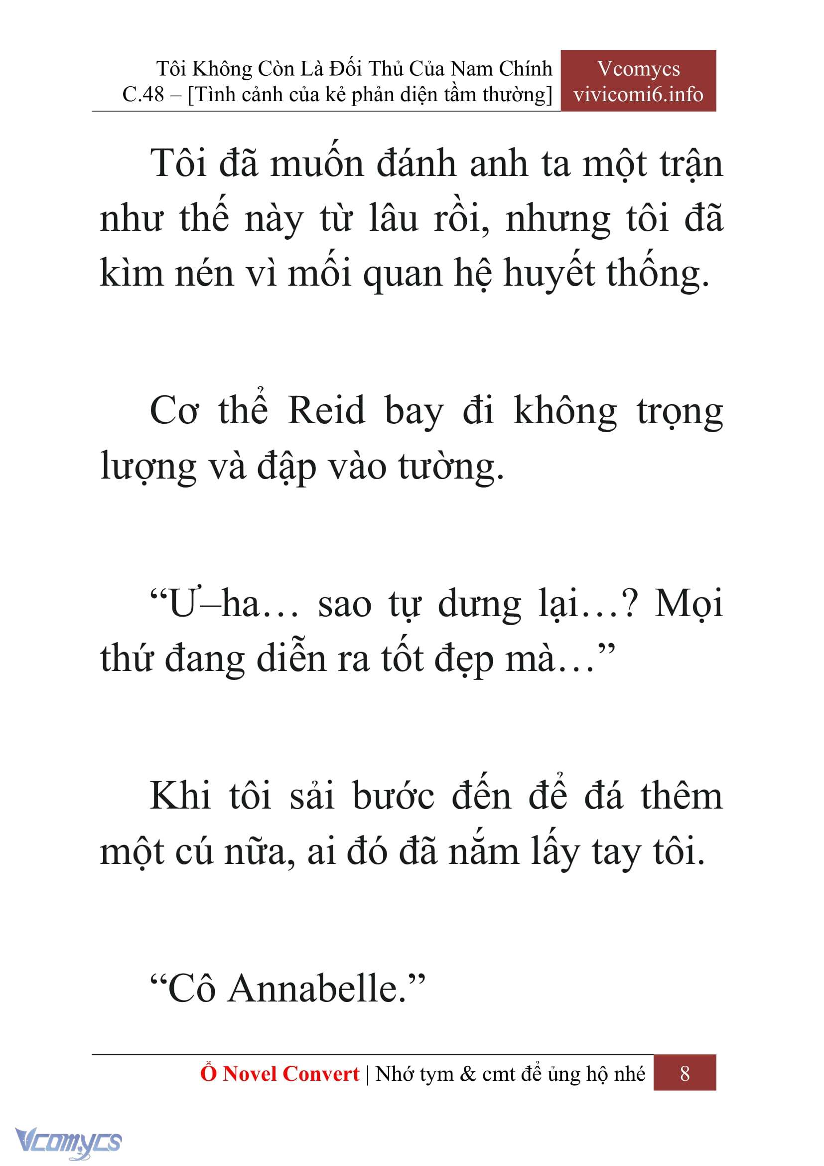 [Novel] Tôi Không Còn Là Đối Thủ Của Nam Chính Chap 48 - Trang 2