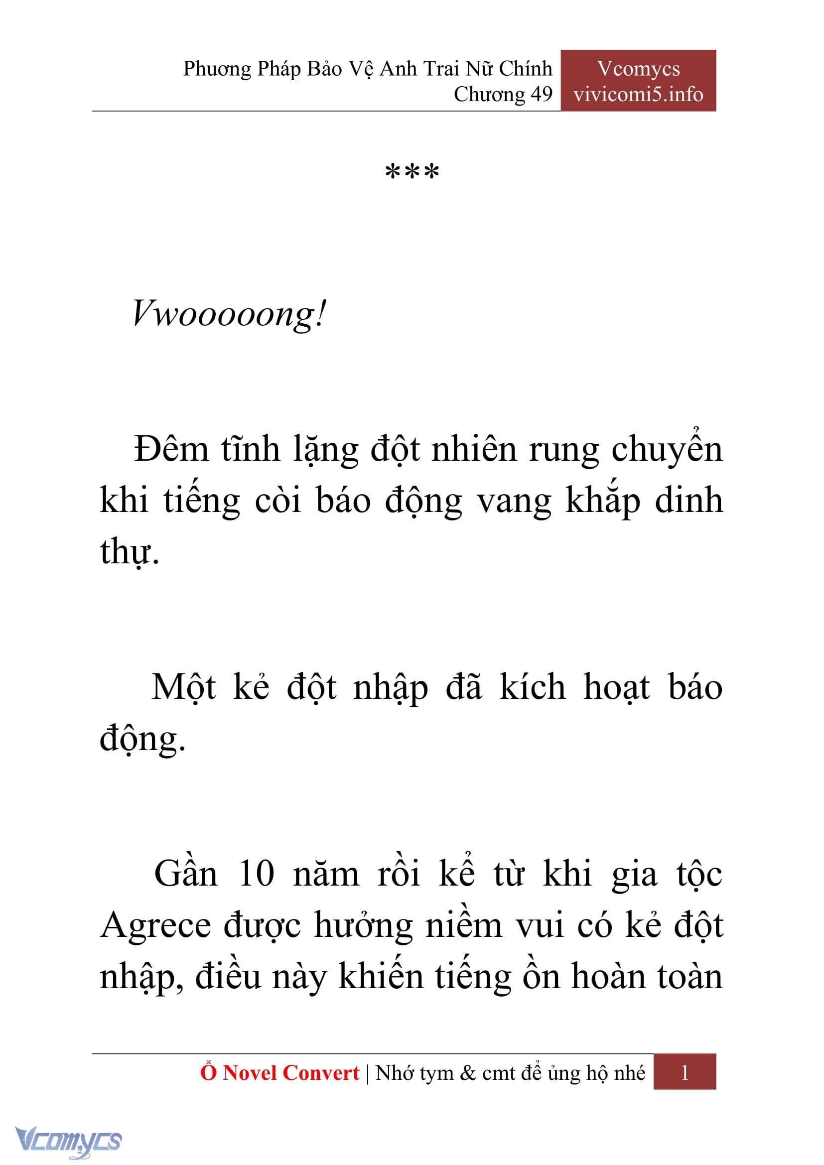 [Novel] Phương Pháp Bảo Vệ Anh Trai Nữ Chính Chap 49 - Next Chap 50