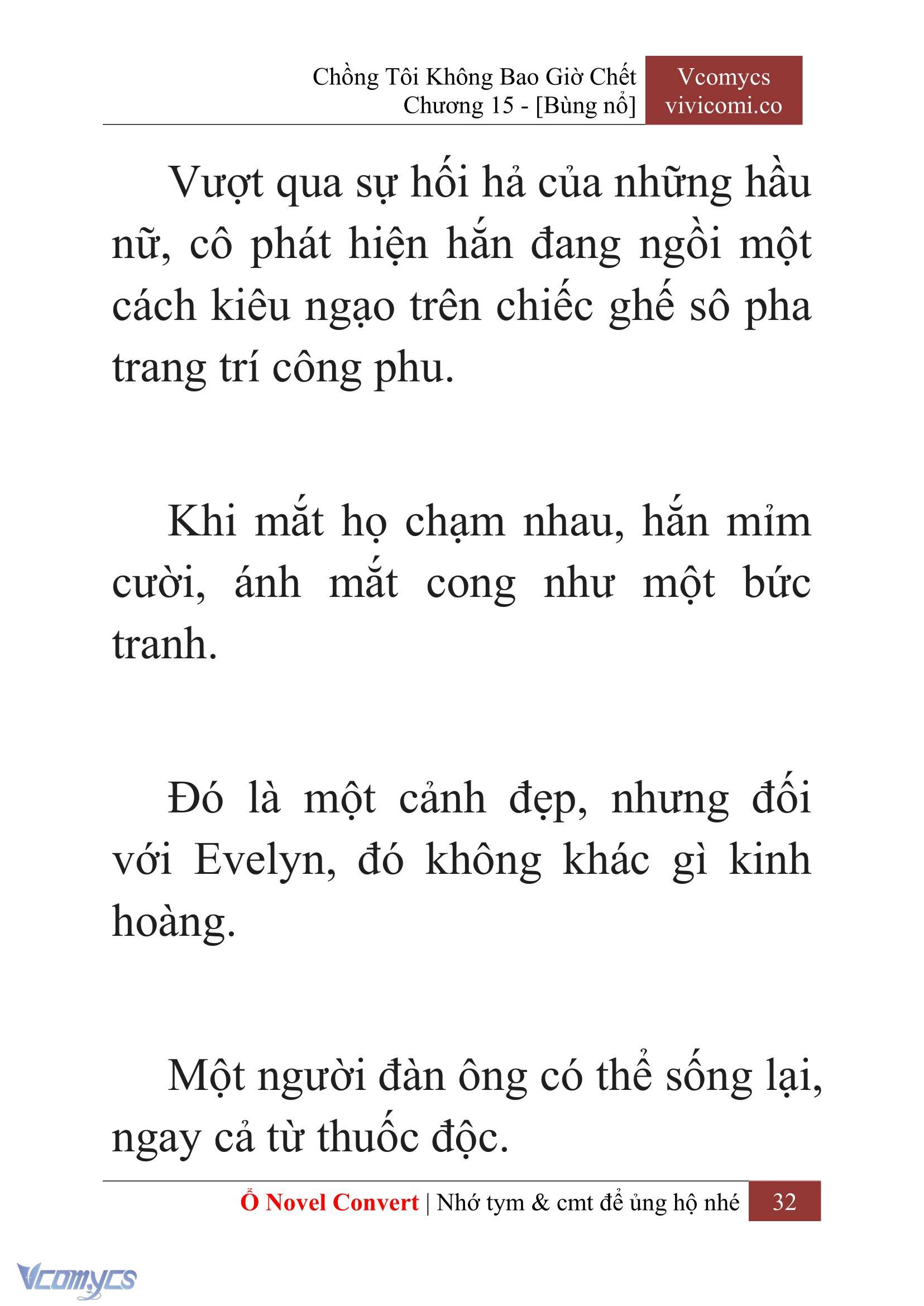 [Novel] Chồng Tôi Không Bao Giờ Chết Chap 15 - Trang 2