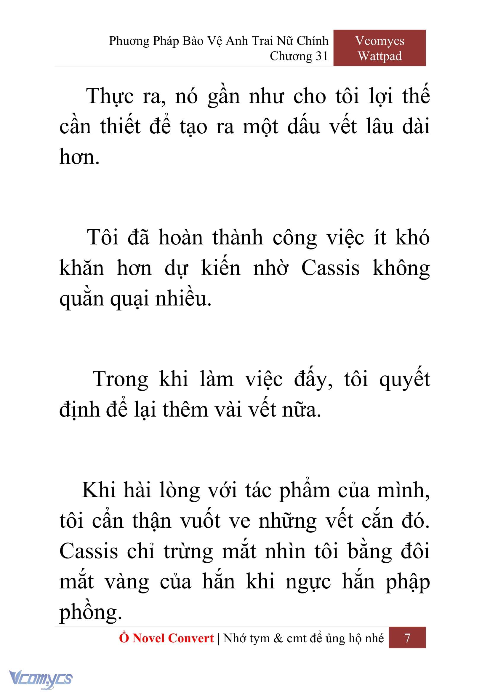 [Novel] Phương Pháp Bảo Vệ Anh Trai Nữ Chính Chap 31 - Next Chap 32