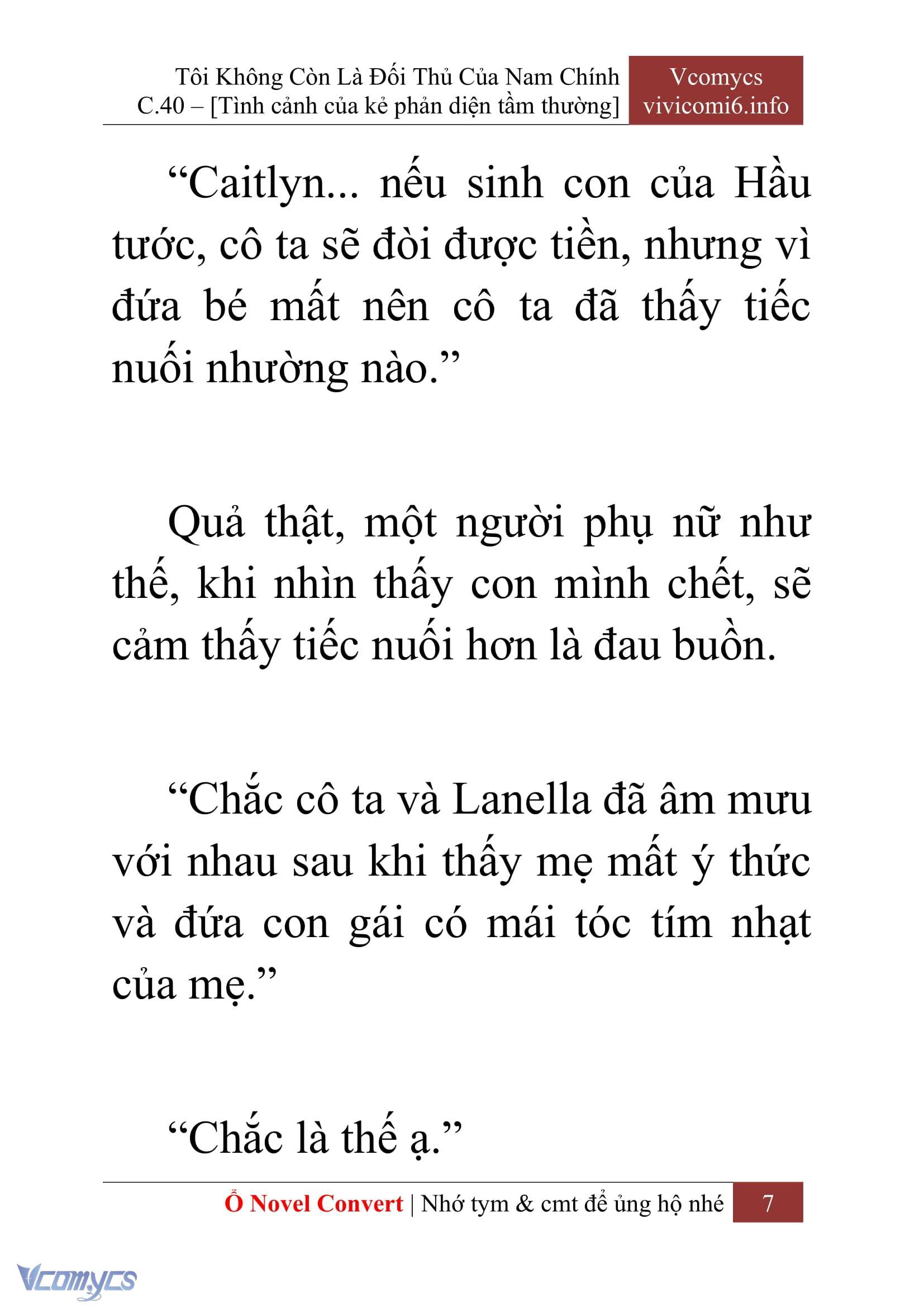 [Novel] Tôi Không Còn Là Đối Thủ Của Nam Chính Chap 40 - Trang 2
