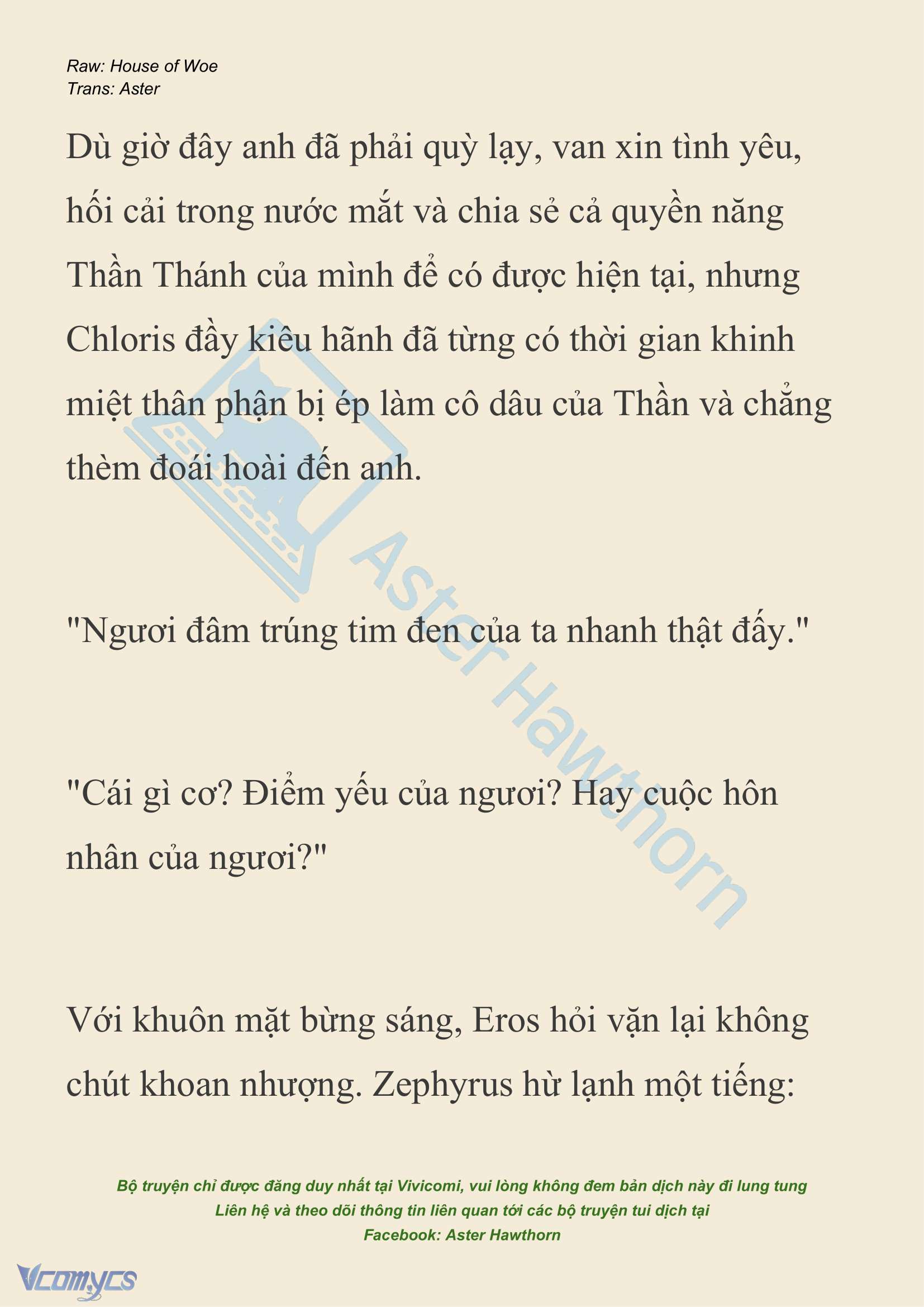 [NOVEL] Dành Cho Các Nữ Thần: Dành cho Psyche Chap 21 - Trang 2