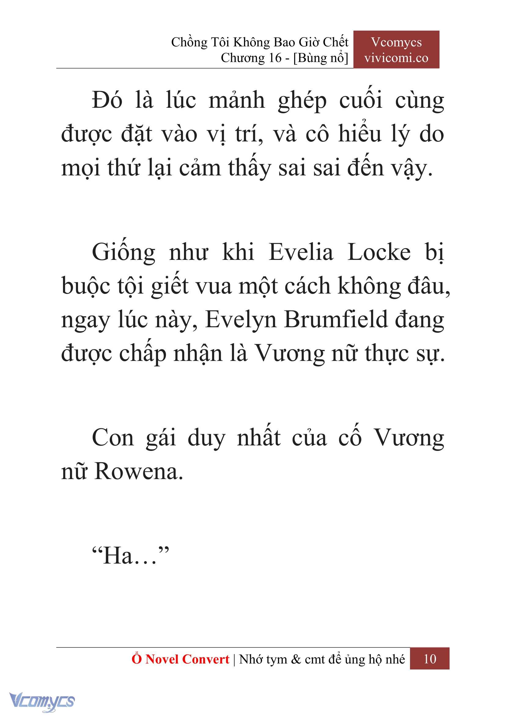 [Novel] Chồng Tôi Không Bao Giờ Chết Chap 16 - Trang 2