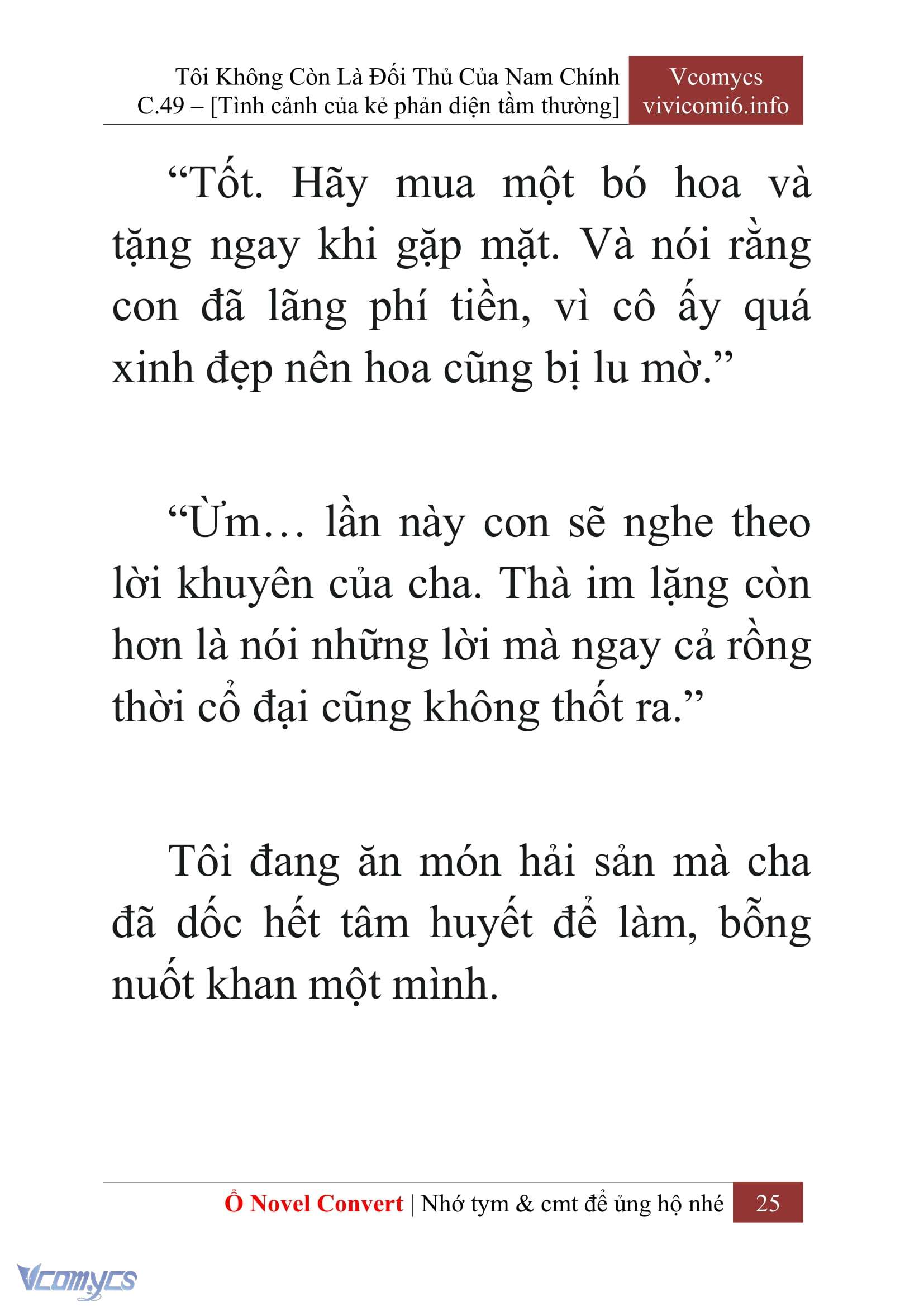 [Novel] Tôi Không Còn Là Đối Thủ Của Nam Chính Chap 49 - Trang 2