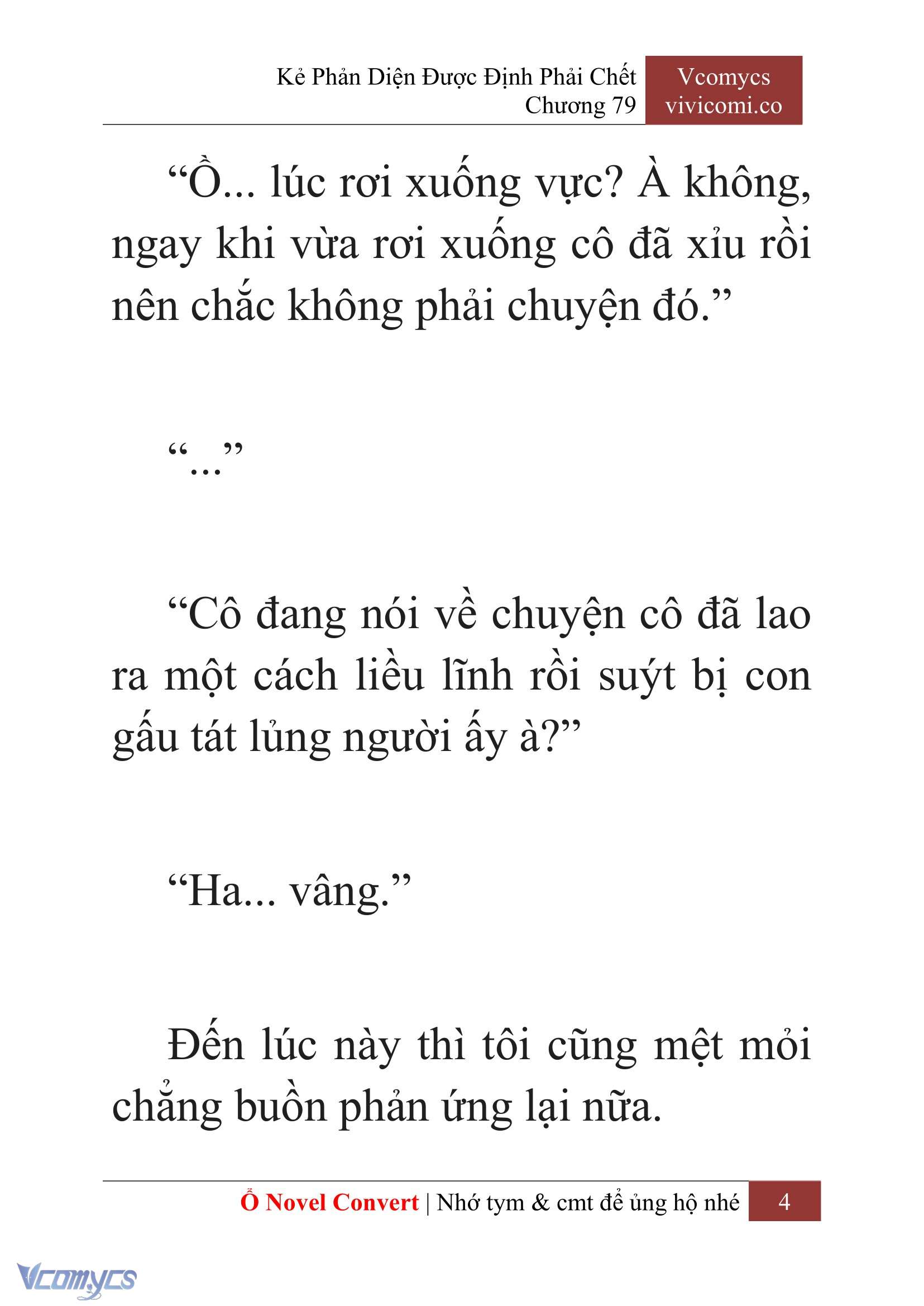 [Novel] Kẻ Phản Diện Được Định Phải Chết Chap 79 - Trang 2