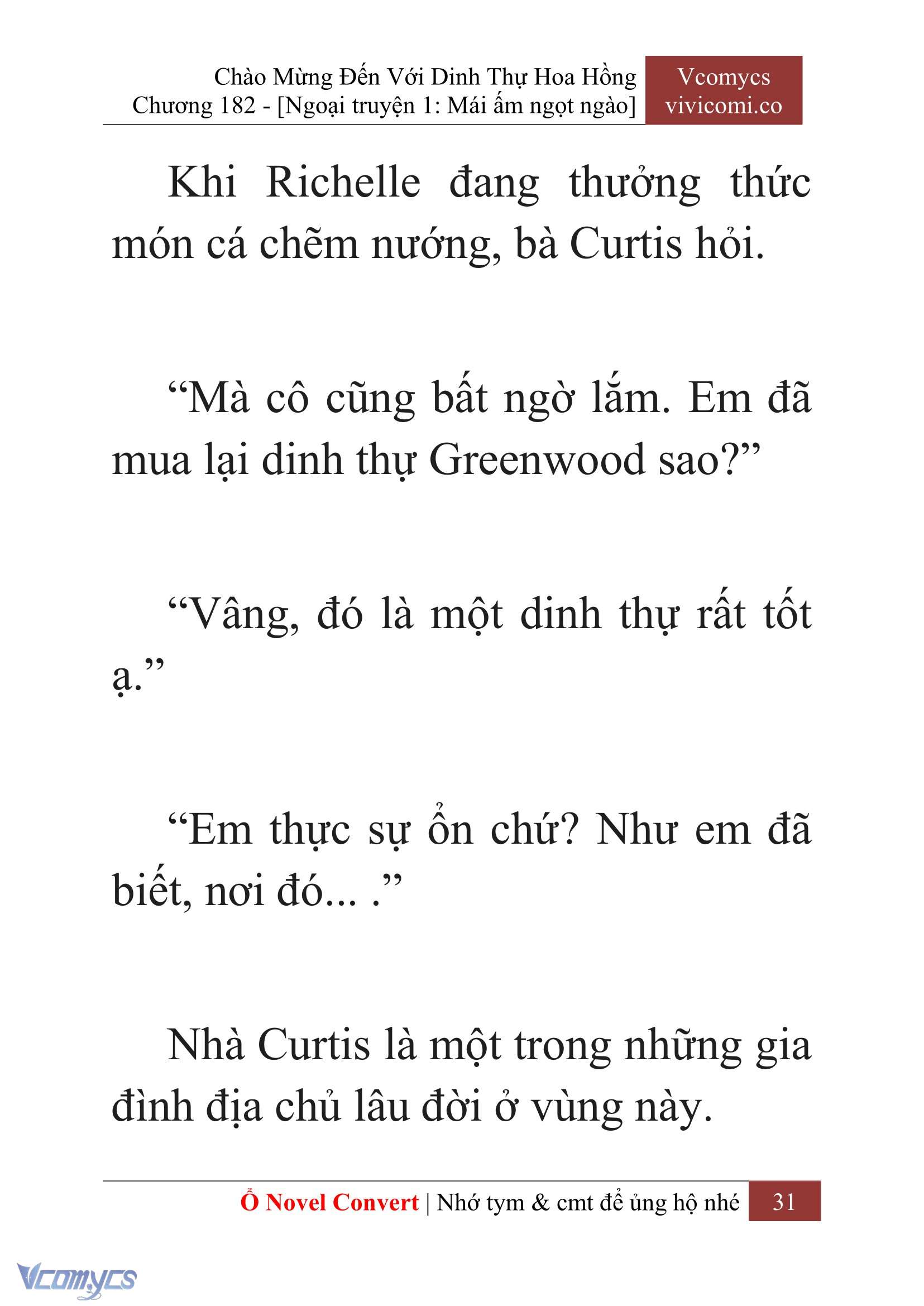 [Novel] Chào Mừng Đến Với Dinh Thự Hoa Hồng Chap 182 - Trang 2