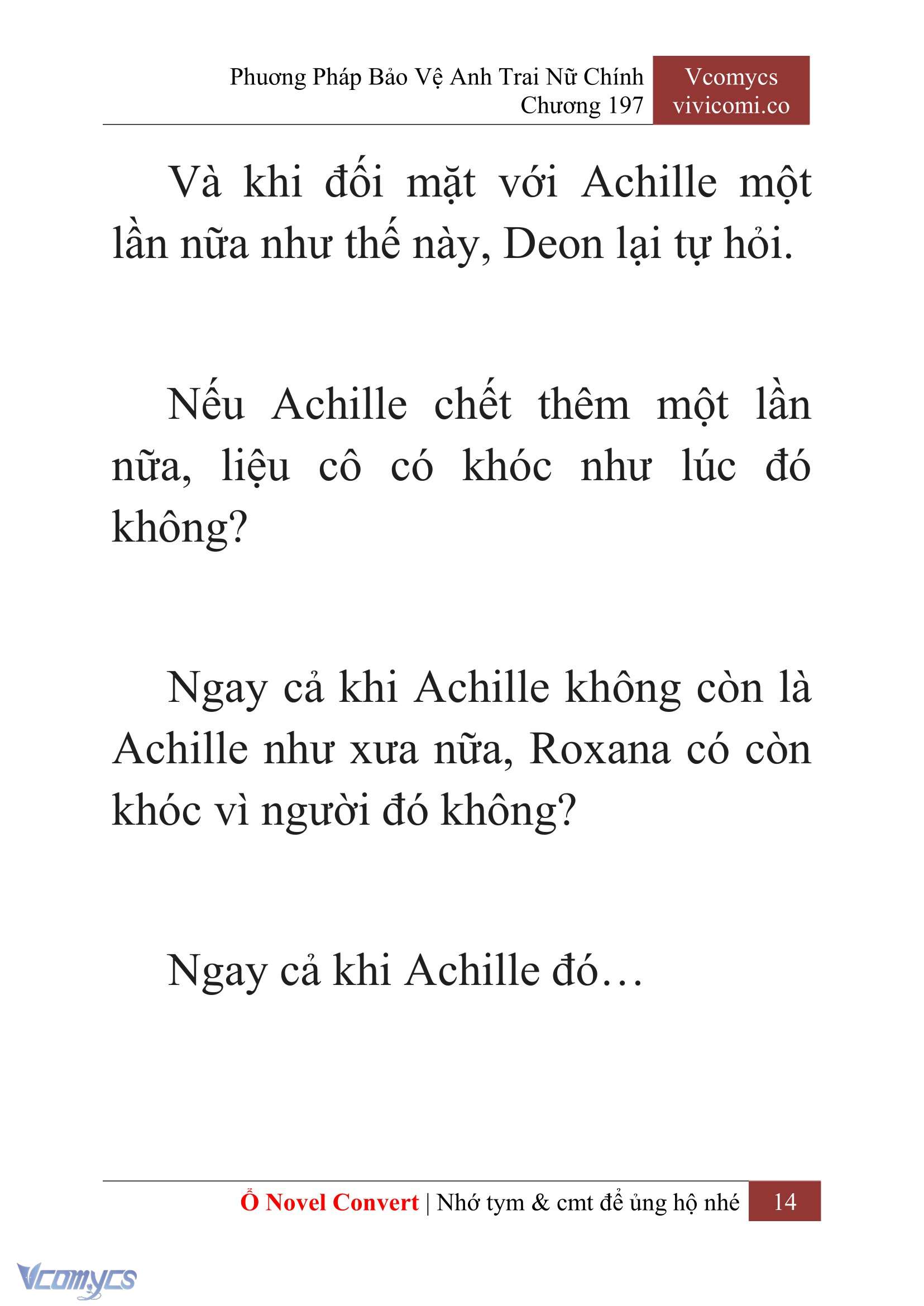 [Novel] Phương Pháp Bảo Vệ Anh Trai Nữ Chính Chap 197 - Trang 2