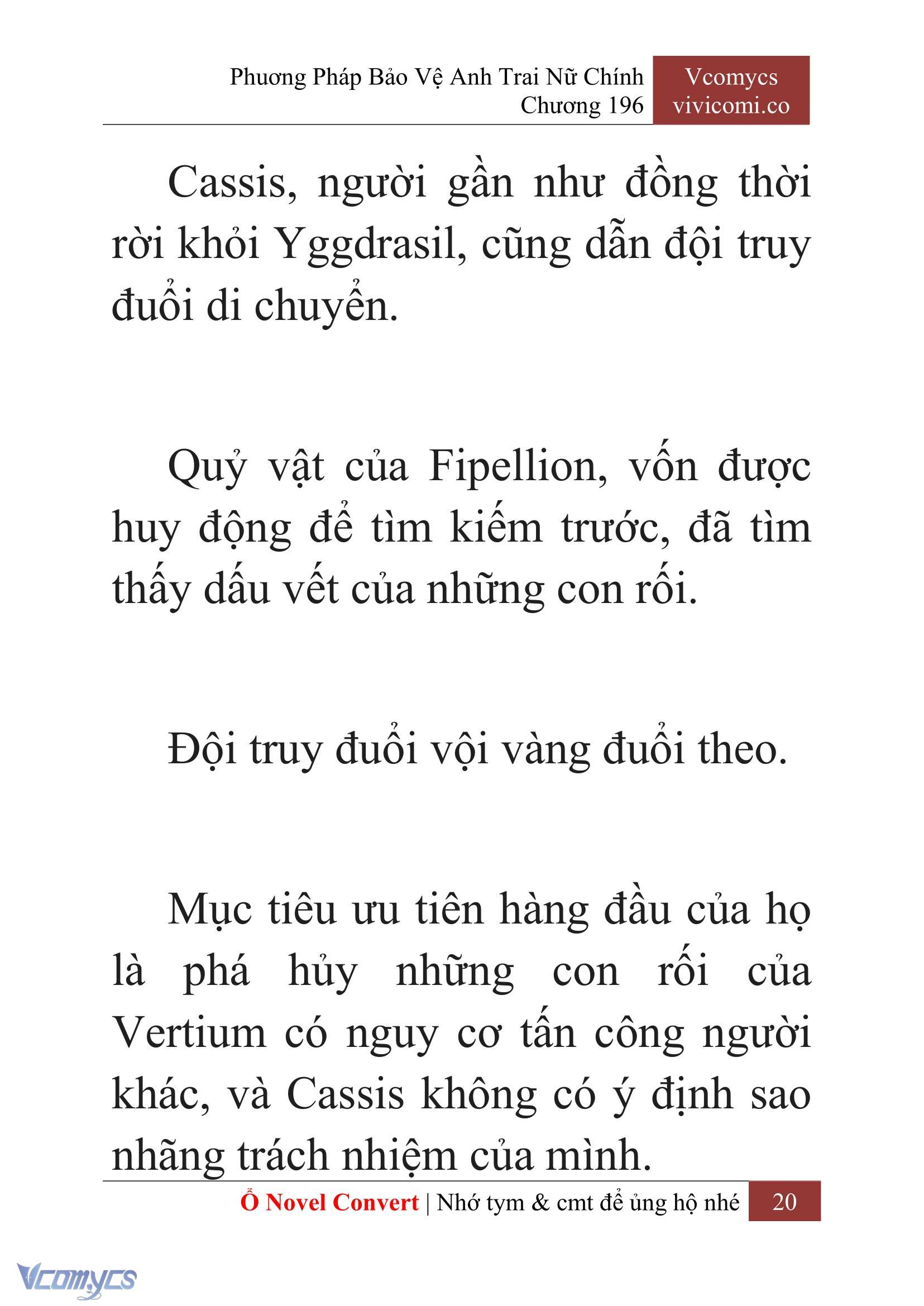 [Novel] Phương Pháp Bảo Vệ Anh Trai Nữ Chính Chap 196 - Trang 2