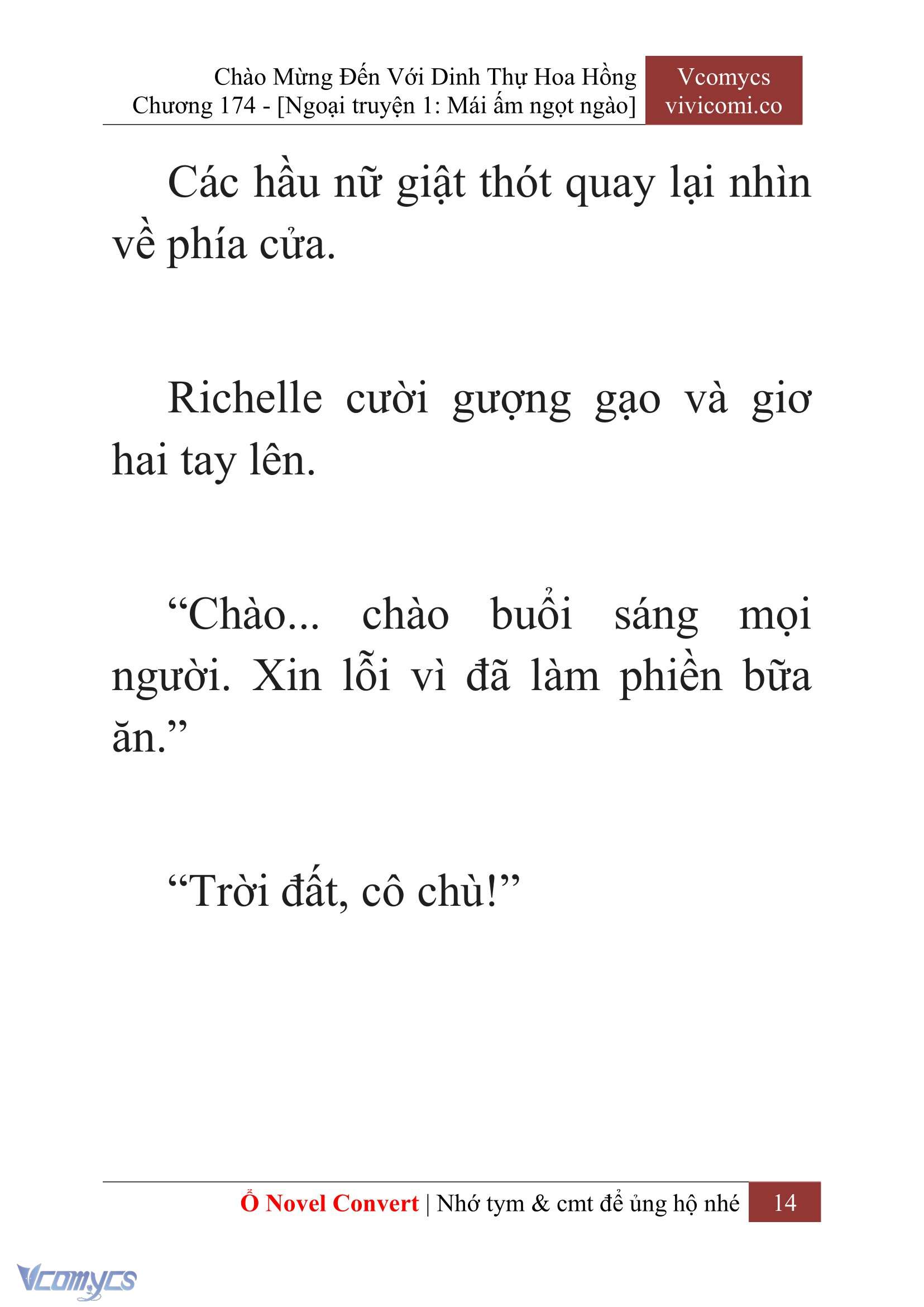 [Novel] Chào Mừng Đến Với Dinh Thự Hoa Hồng Chap 174 - Trang 2