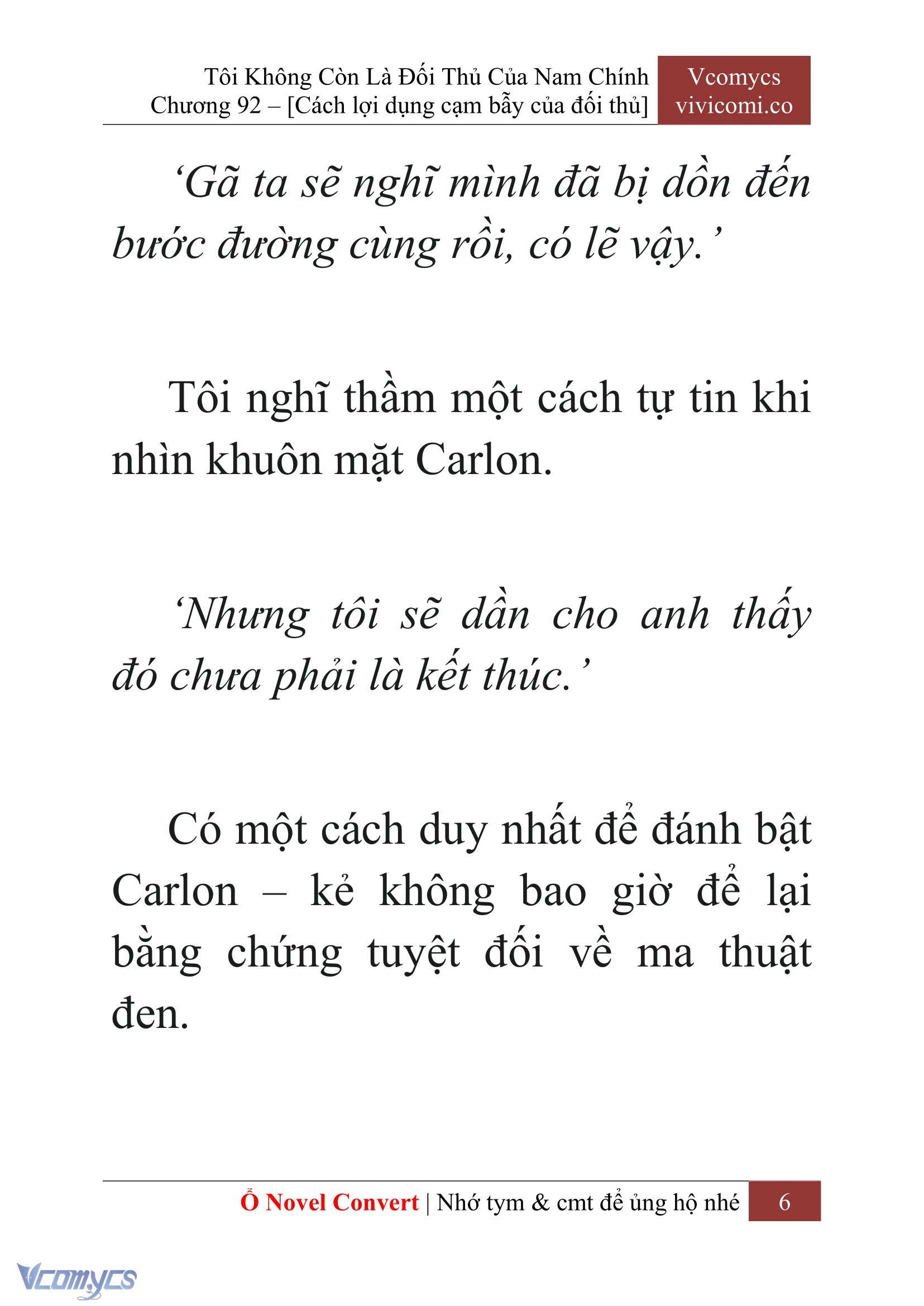 [Novel] Tôi Không Còn Là Đối Thủ Của Nam Chính Chap 92 - Trang 2