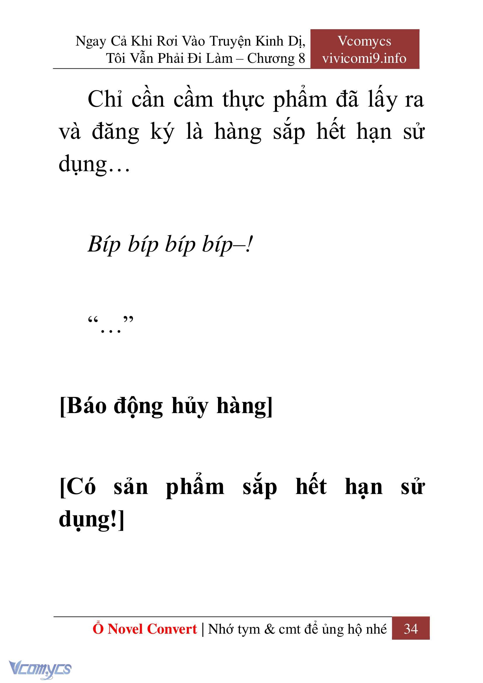 [Novel] Ngay Cả Khi Rơi Vào Truyện Kinh Dị, Tôi Vẫn Phải Đi Làm Chap 8 - Next Chap 9