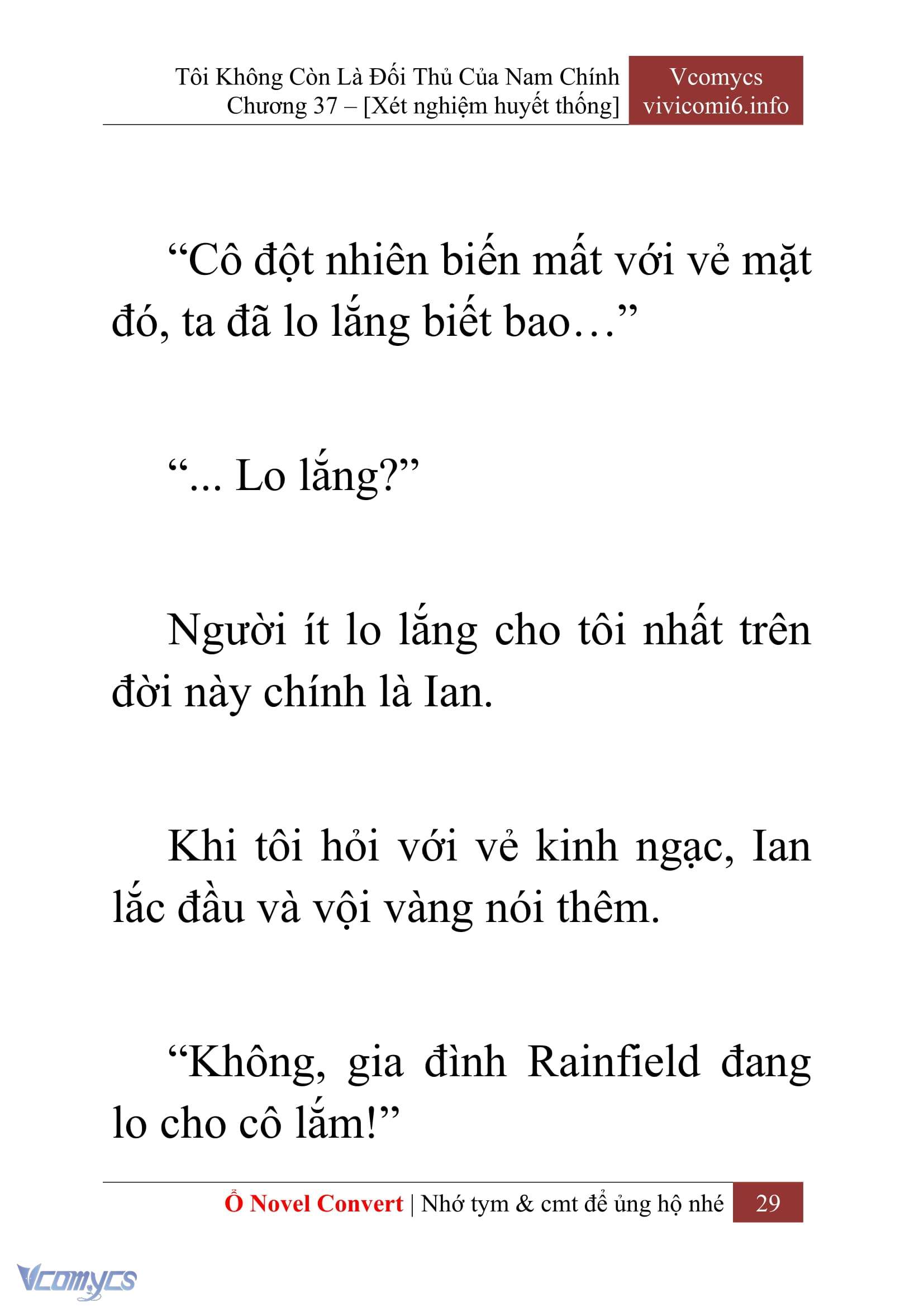 [Novel] Tôi Không Còn Là Đối Thủ Của Nam Chính Chap 37 - Trang 2