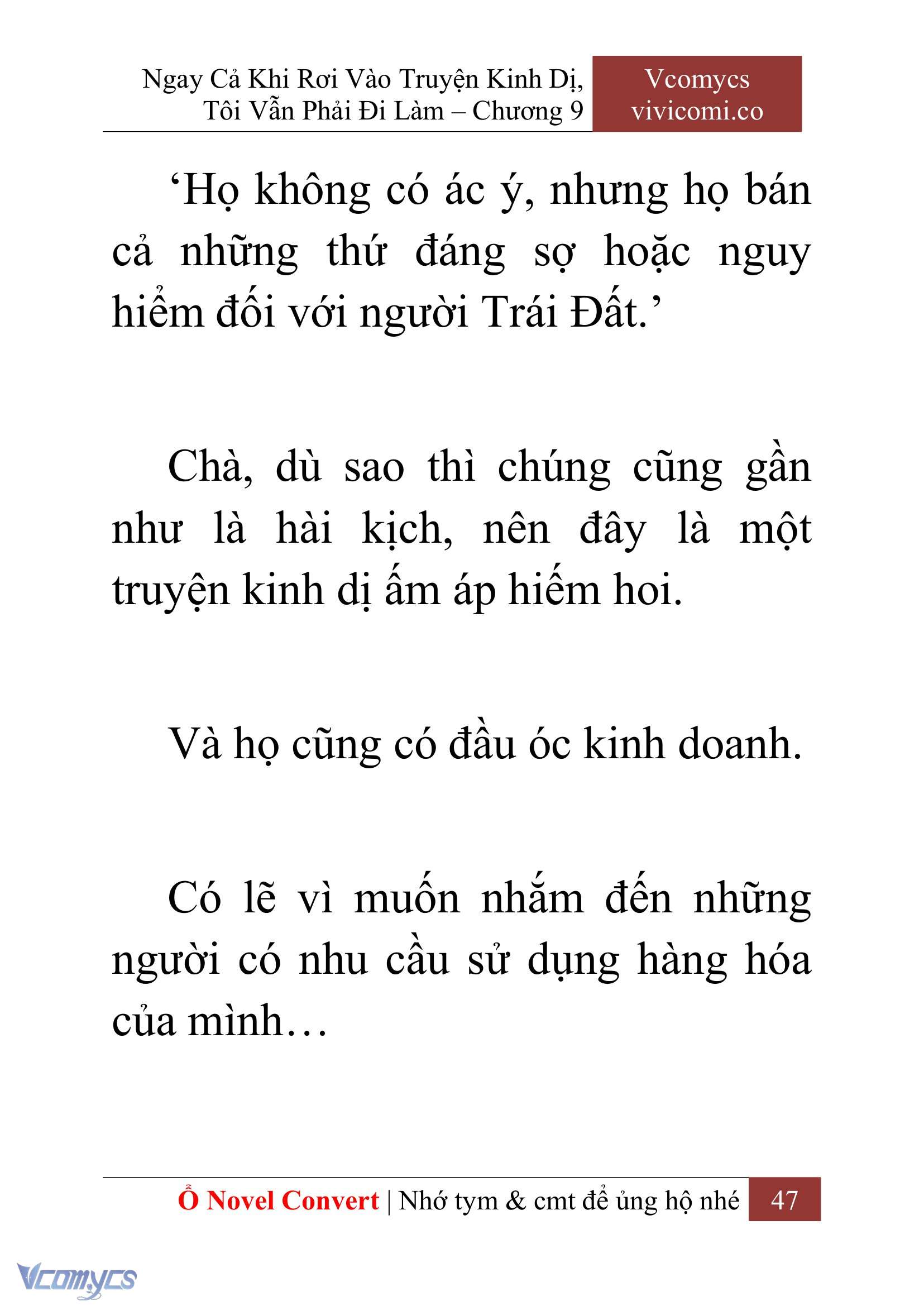 [Novel] Ngay Cả Khi Rơi Vào Truyện Kinh Dị, Tôi Vẫn Phải Đi Làm Chap 9 - Next Chap 10