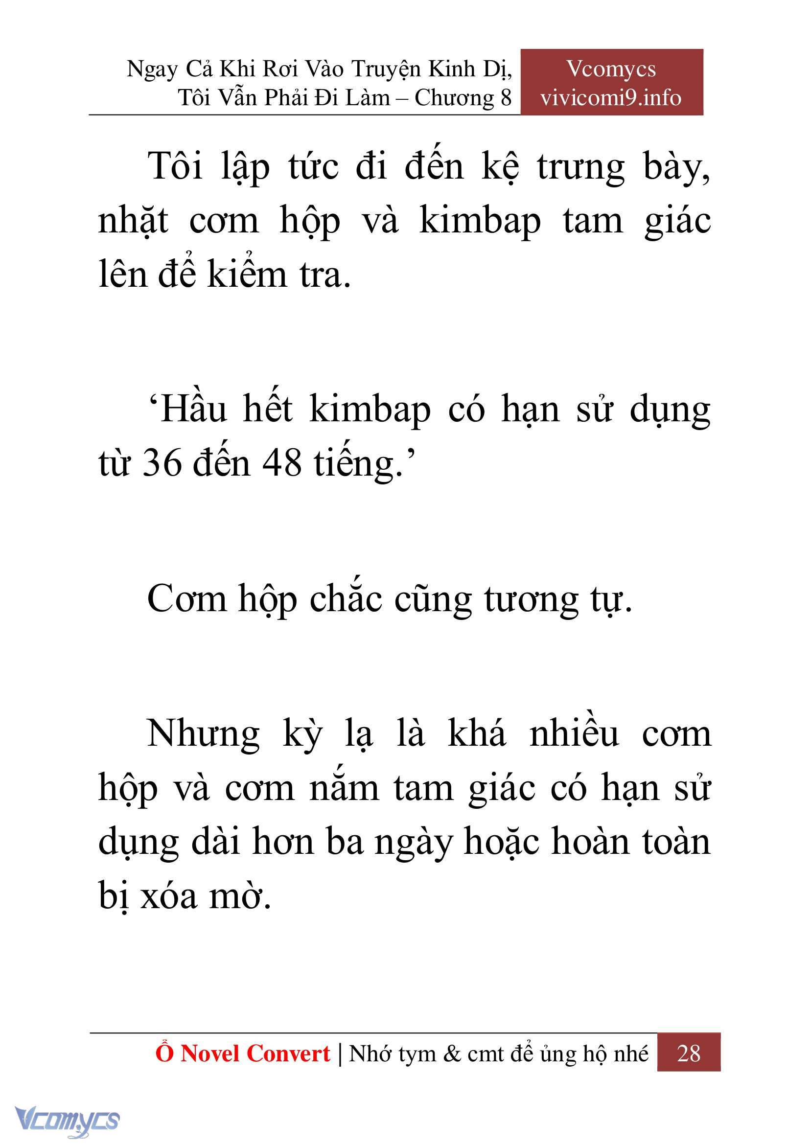 [Novel] Ngay Cả Khi Rơi Vào Truyện Kinh Dị, Tôi Vẫn Phải Đi Làm Chap 8 - Next Chap 9